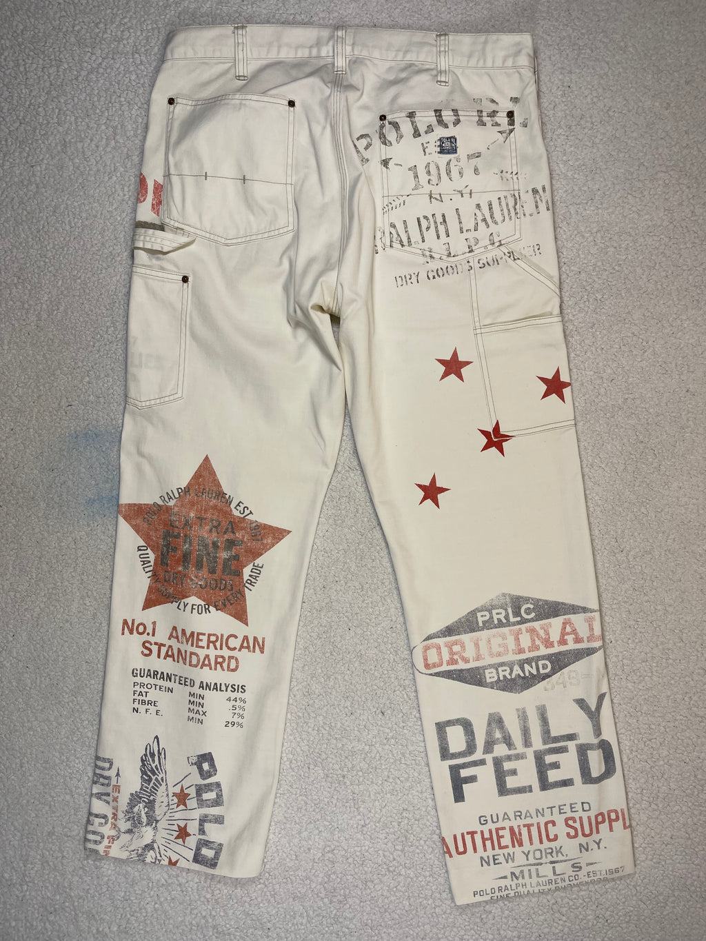Polo Ralph Lauren Patterned Carpenter Canvas Trousers