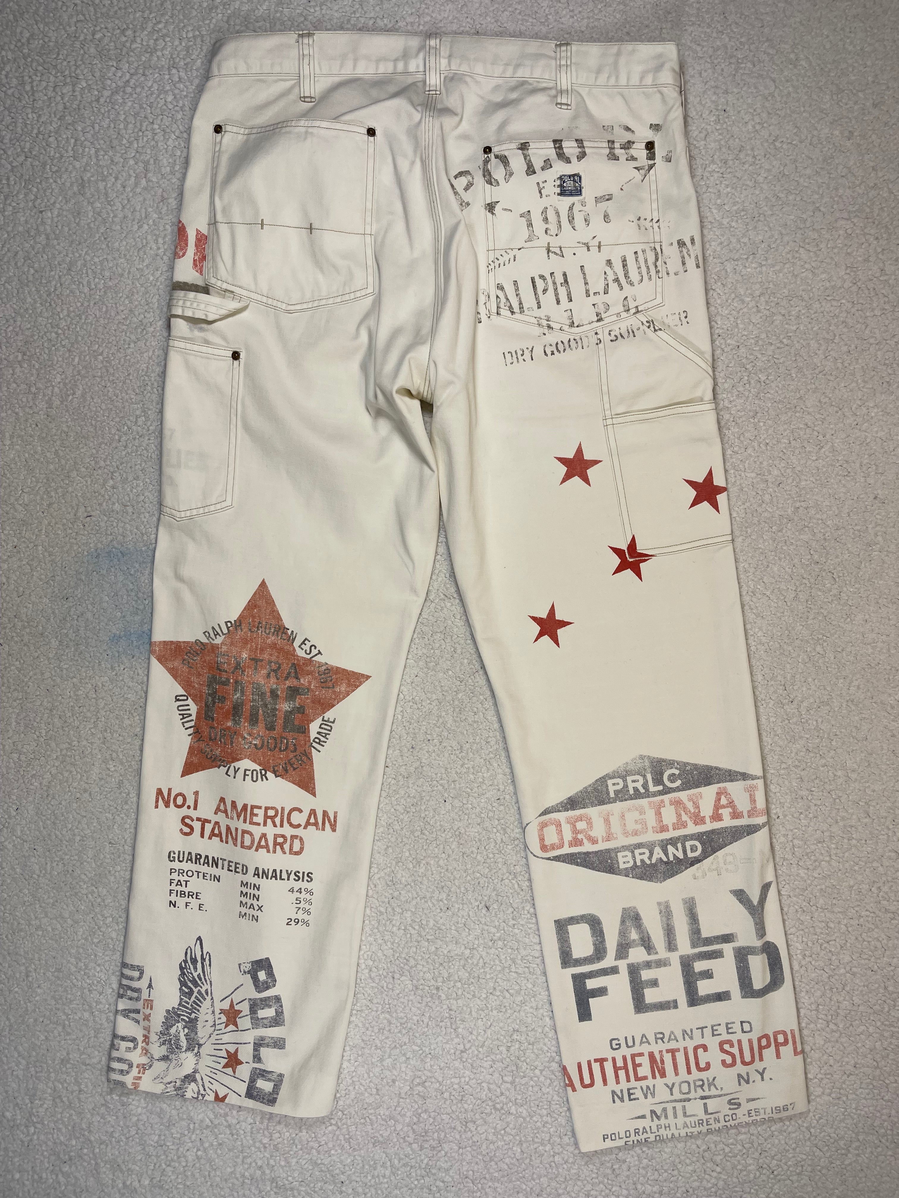 Polo Ralph Lauren Patterned Carpenter Canvas Trousers