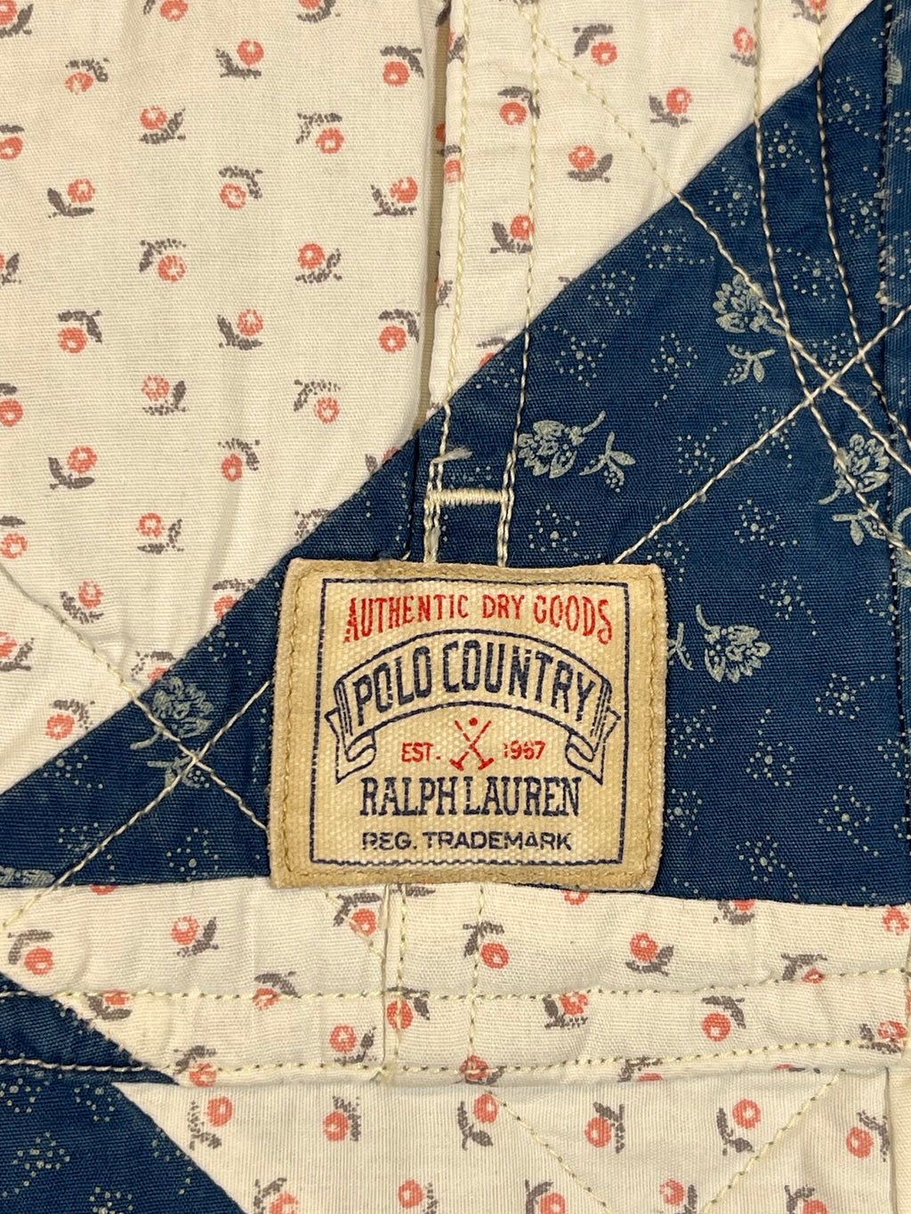 Polo Country Ralph Lauren Patchwork Cotton &amp; Linen Overshirt Jacket (2022)
