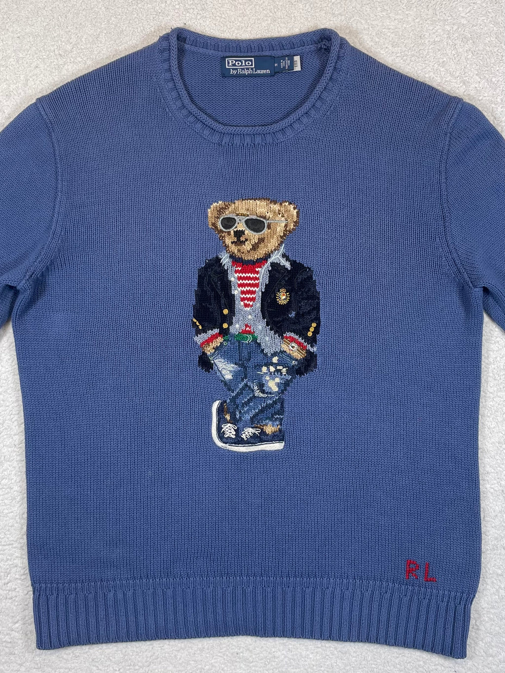 Polo by Ralph Lauren Polo Bear Regatta Cotton Sweater M