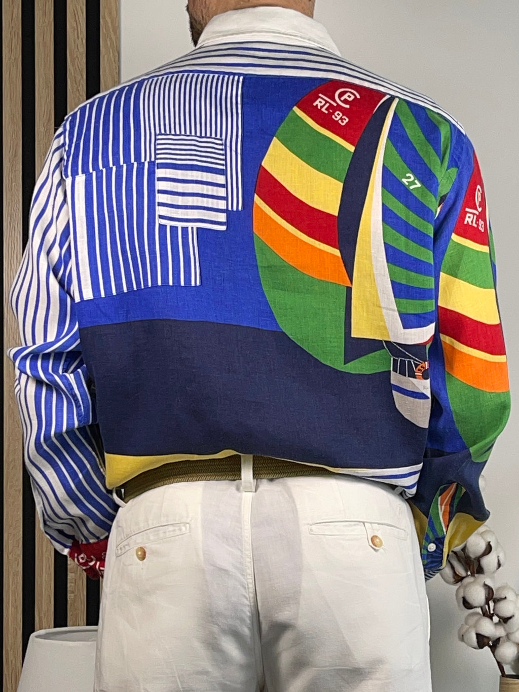 Polo Ralph Lauren CP RL-93 Patchwork-Leinenhemd