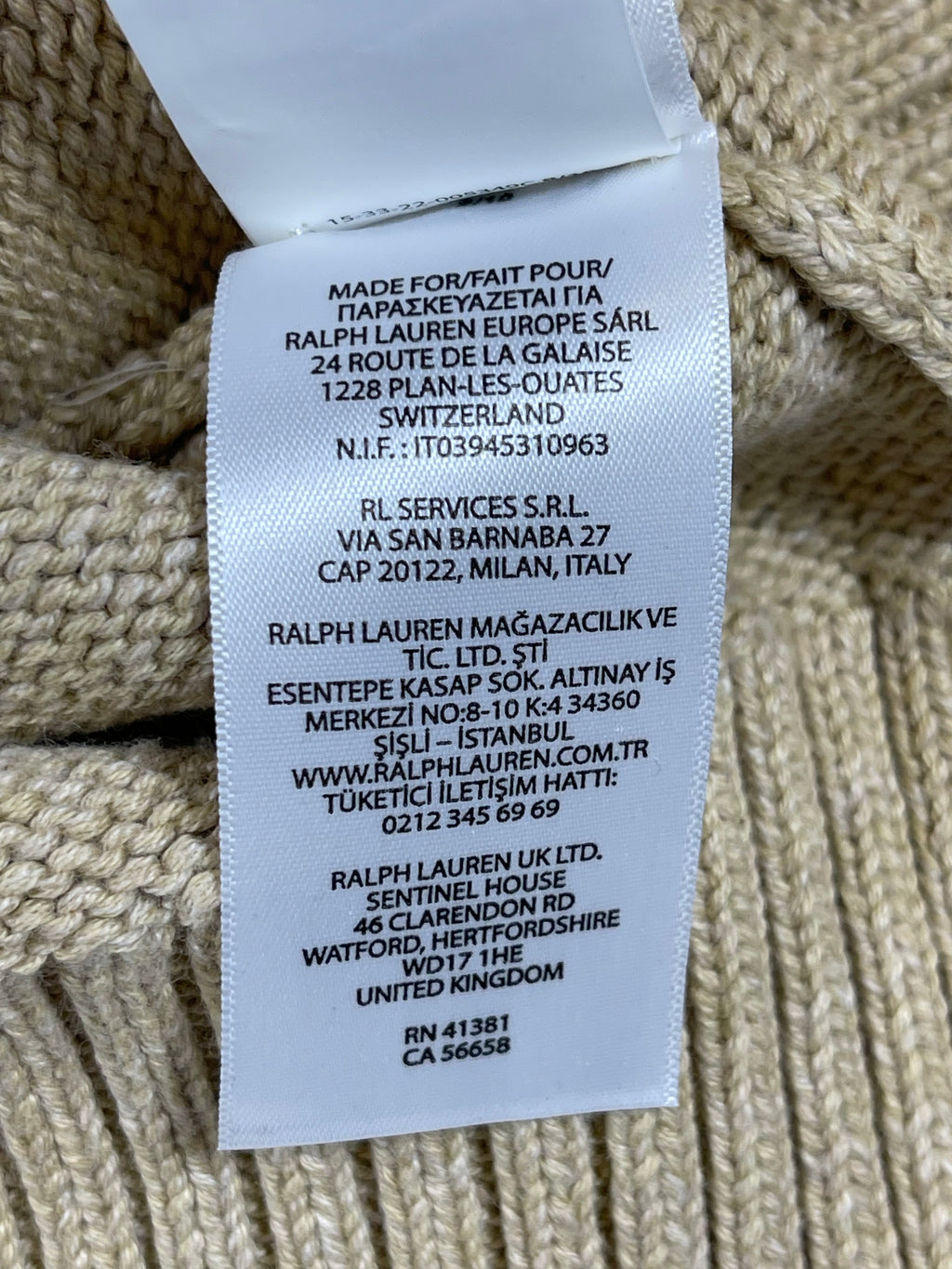 Polo by Ralph Lauren Polo Bear Crossbody Cotton Sweater (2022)