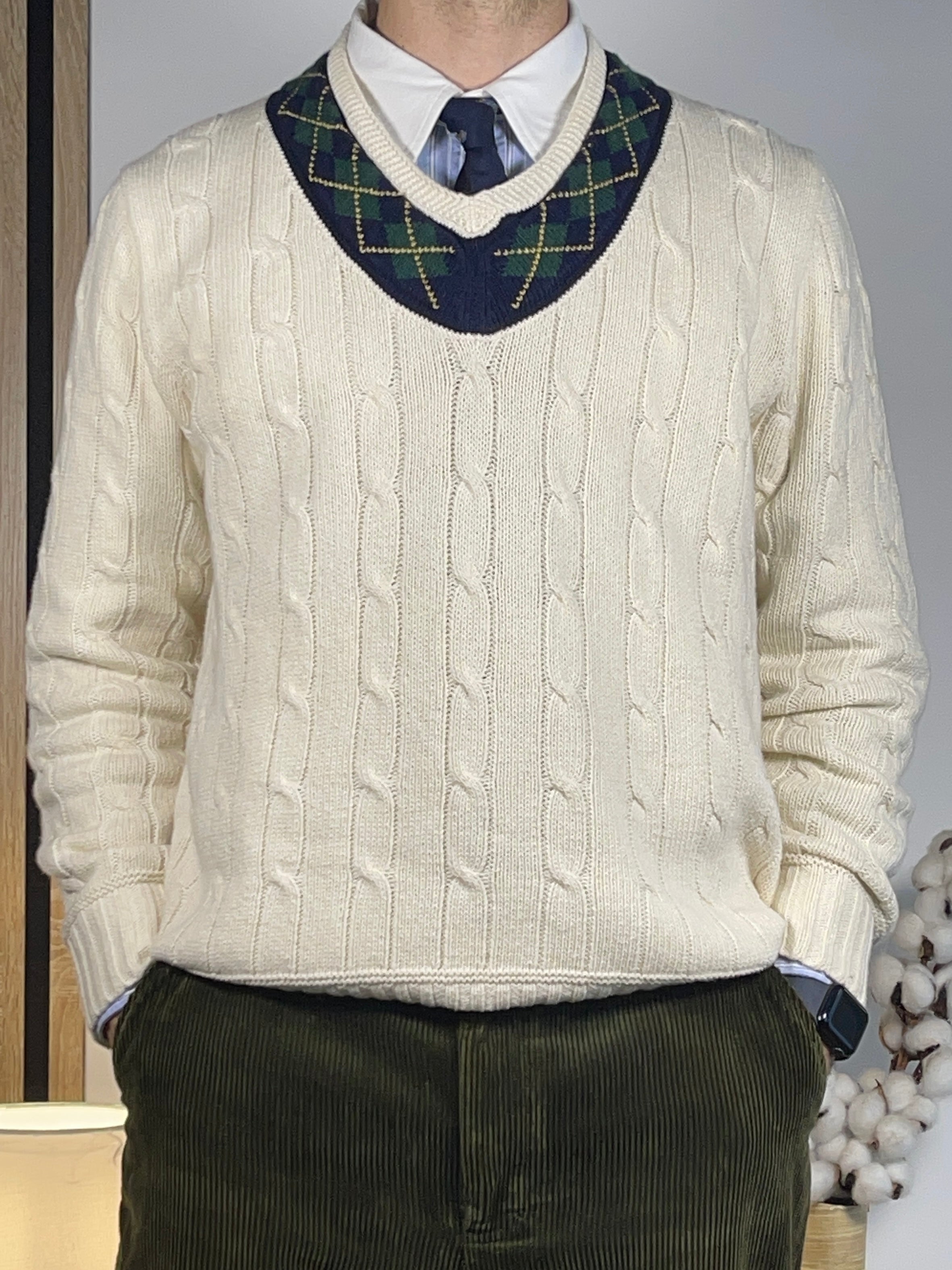 Polo by Ralph Lauren Iconic Cotton & Cashmere Cricket Sweater