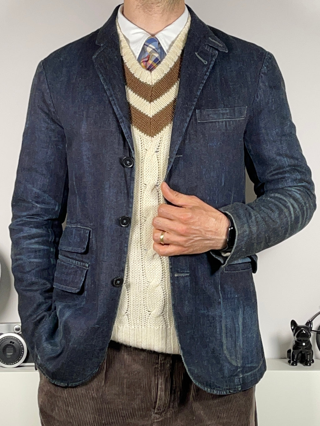 Polo Ralph Lauren Naval Tailors Indigo Denim Blazer (Vintage 2000s)