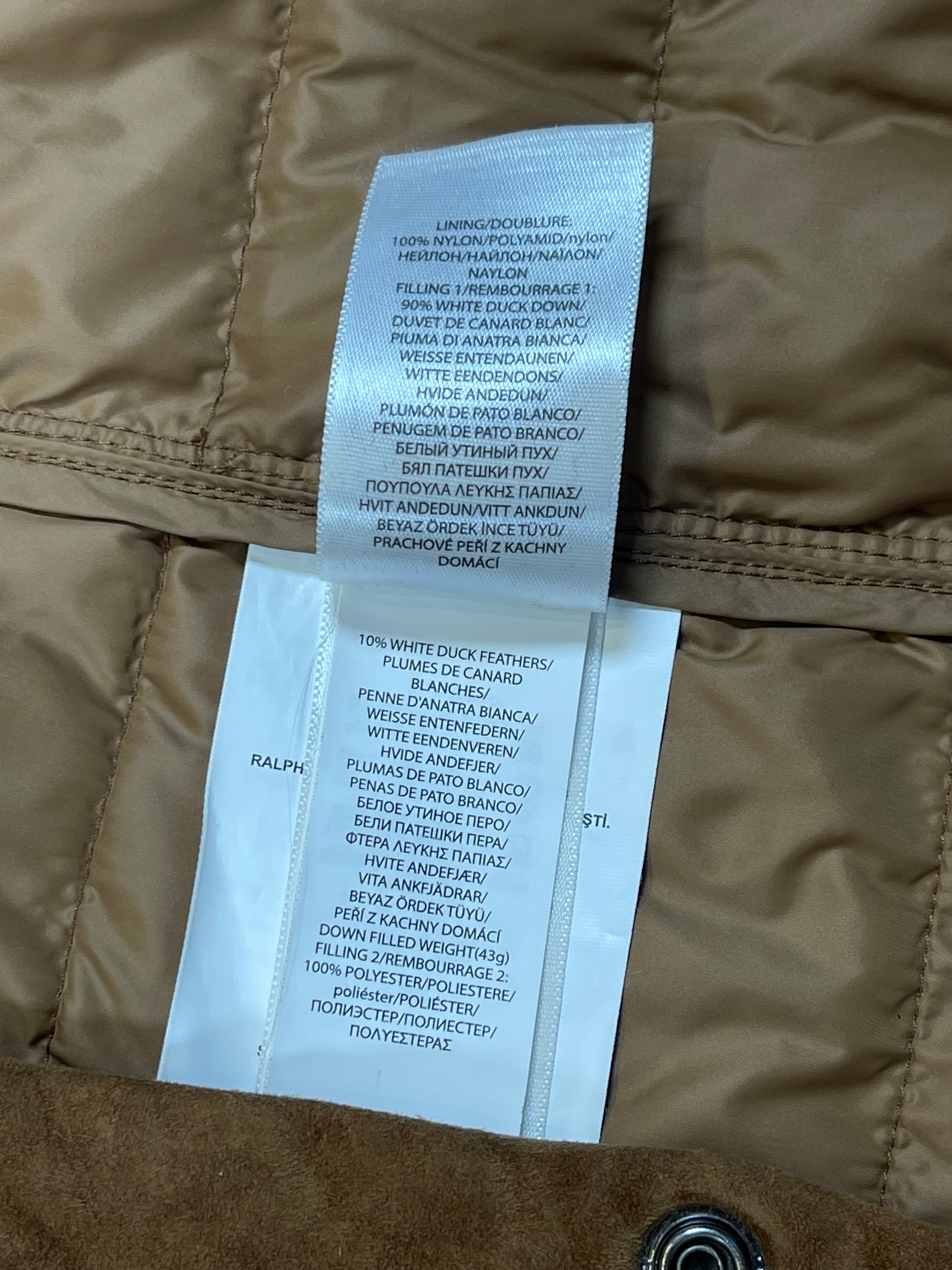 Polo Ralph Lauren Quilted Lamb Suede Down Jacket