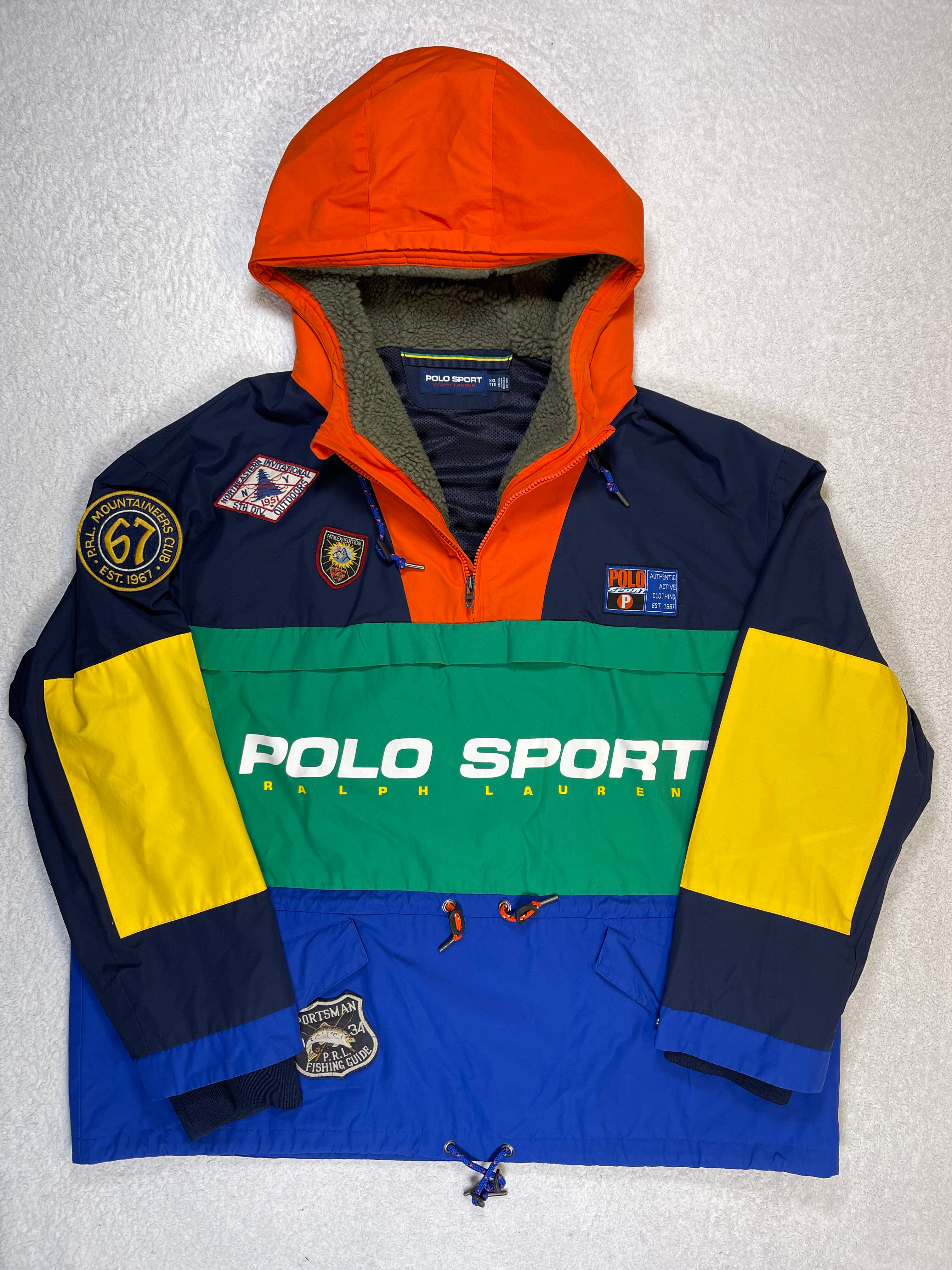 Polo Sport Ralph Lauren Color-Block Water-Repellent Pullover Jacket