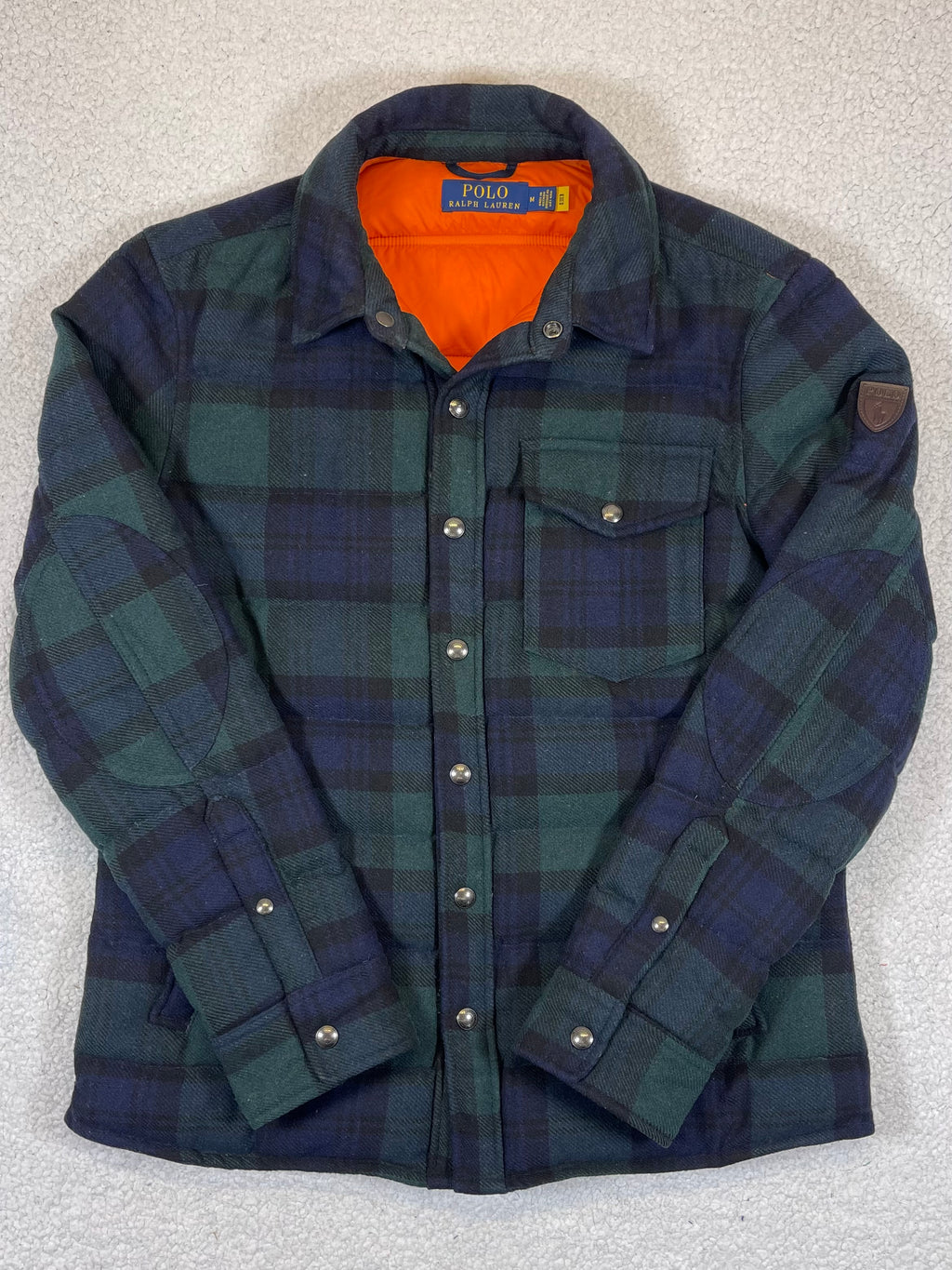 Polo Ralph Lauren Quilted Wool Blend Plaid Jacket (2022)