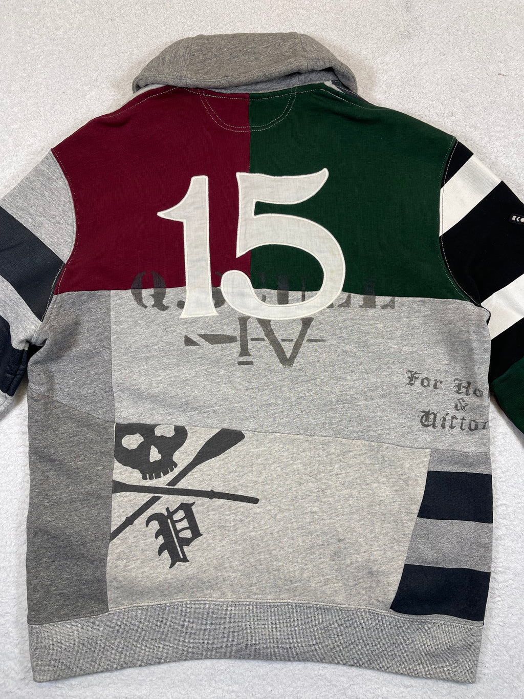 Polo Ralph Lauren P.R.L.F.C. Patchwork Fleece Cardigan