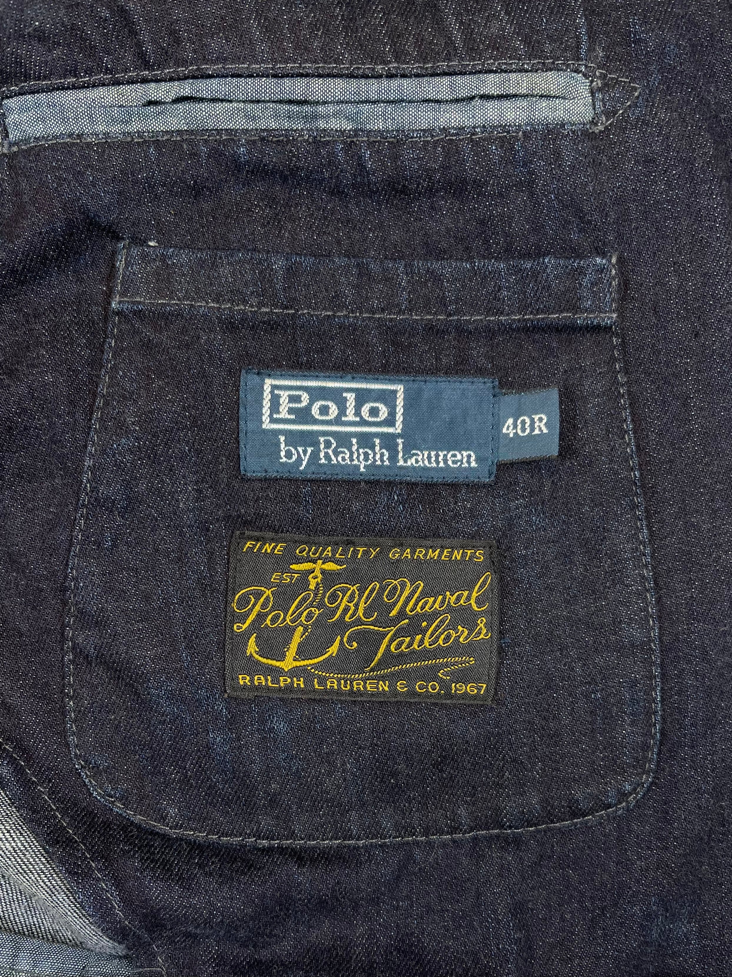 Polo Ralph Lauren Naval Tailors Indigo Denim Blazer (Vintage 2000s)
