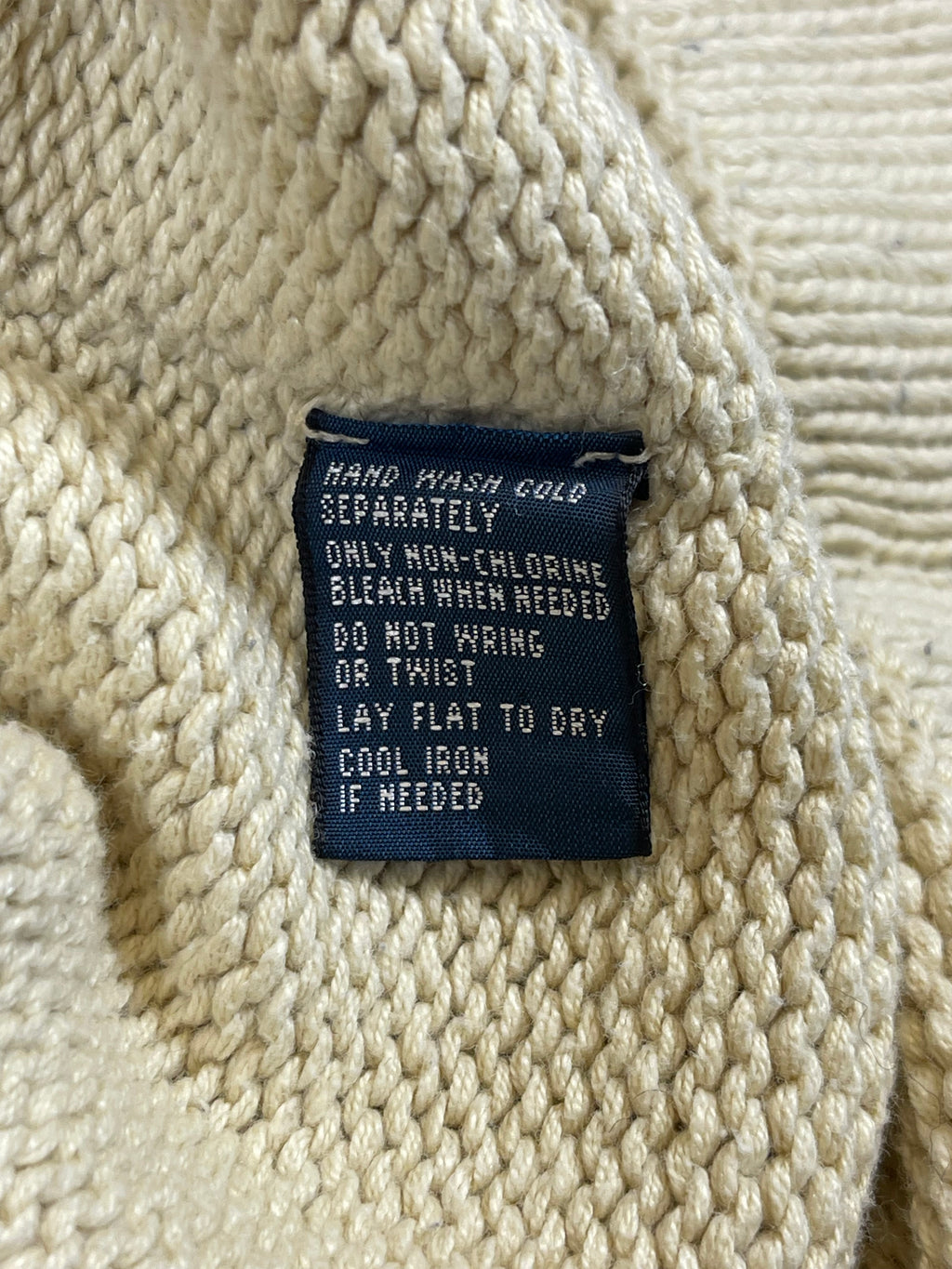 Polo by Ralph Lauren Vintage Collegiate-Inspired Linen & Cotton Cardigan