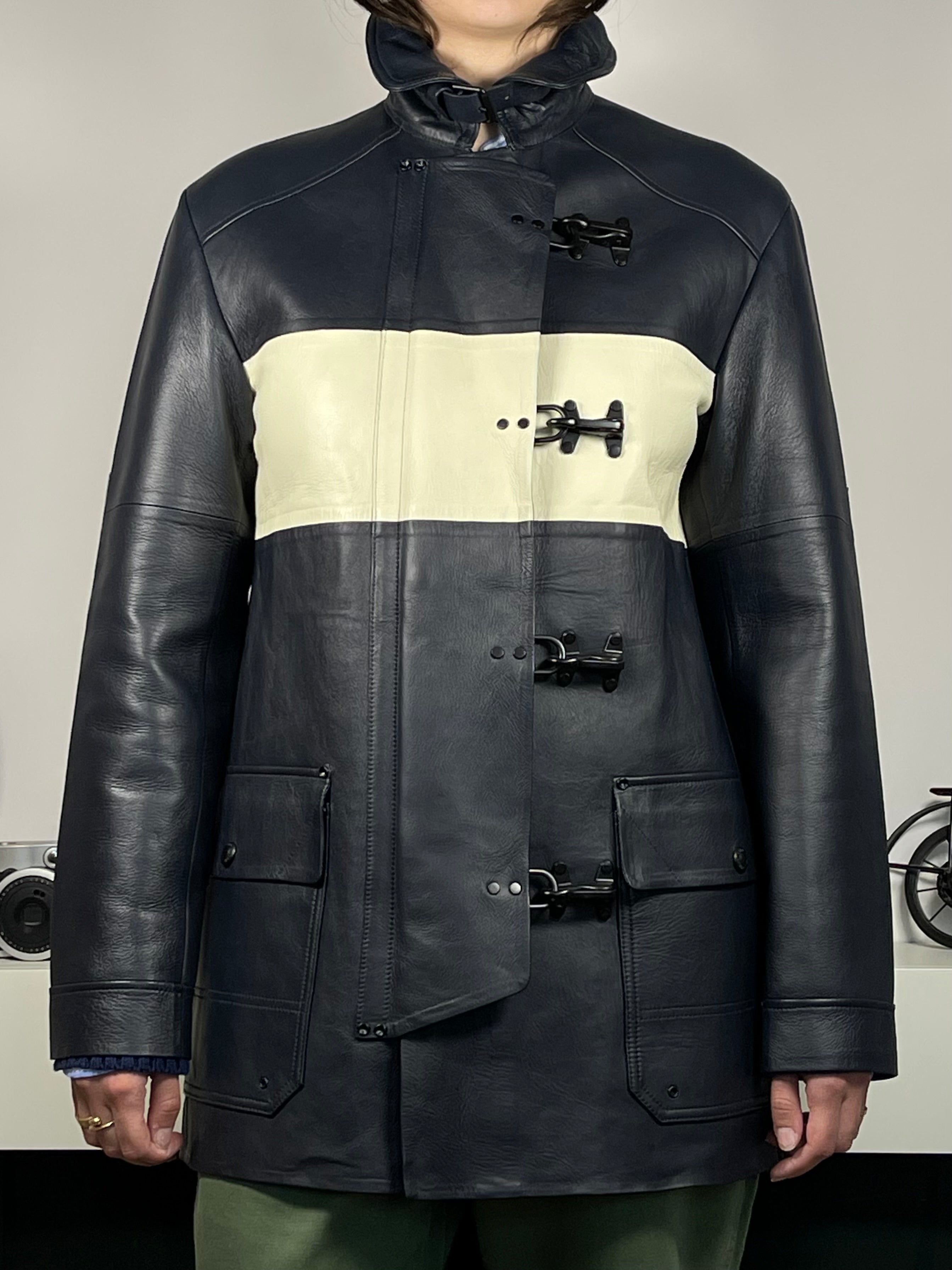 Polo Ralph Lauren Lambskin Leather Three-Quarter Coat