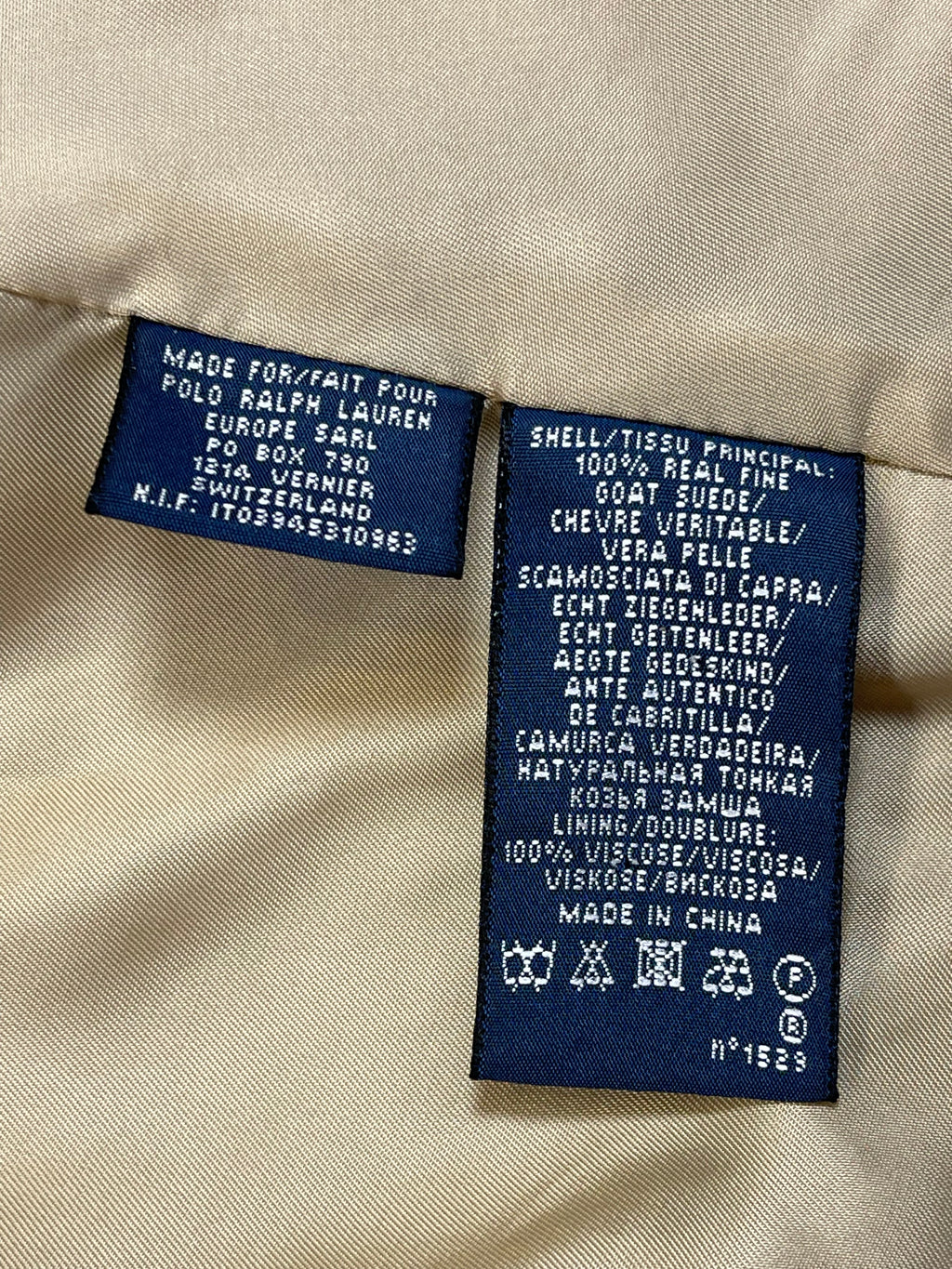 Ralph Lauren Vintage Goat Suede Blazer