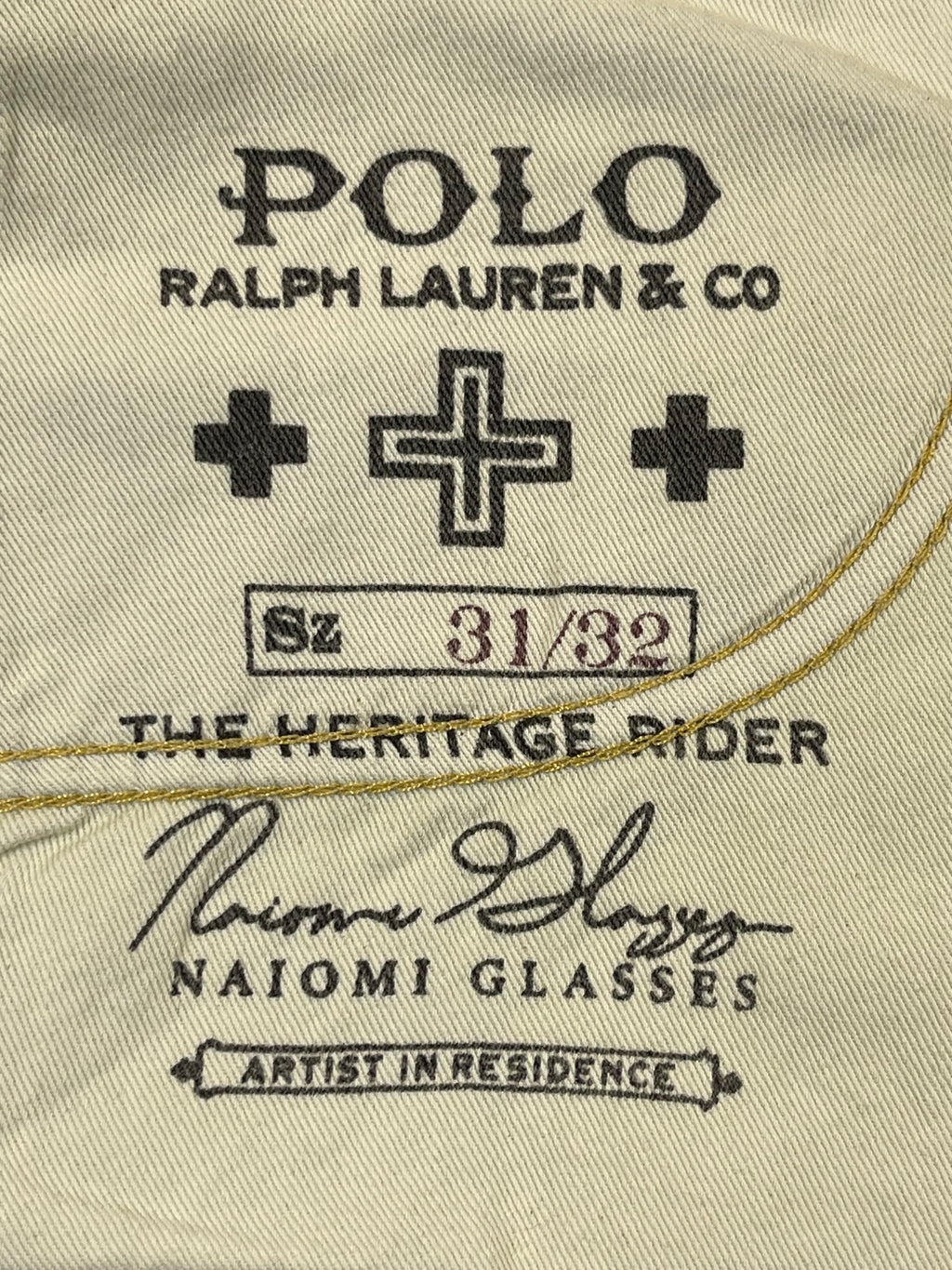 Polo Ralph Lauren × Naiomi Glasses Indigo Heritage Rider Jeans (2023)
