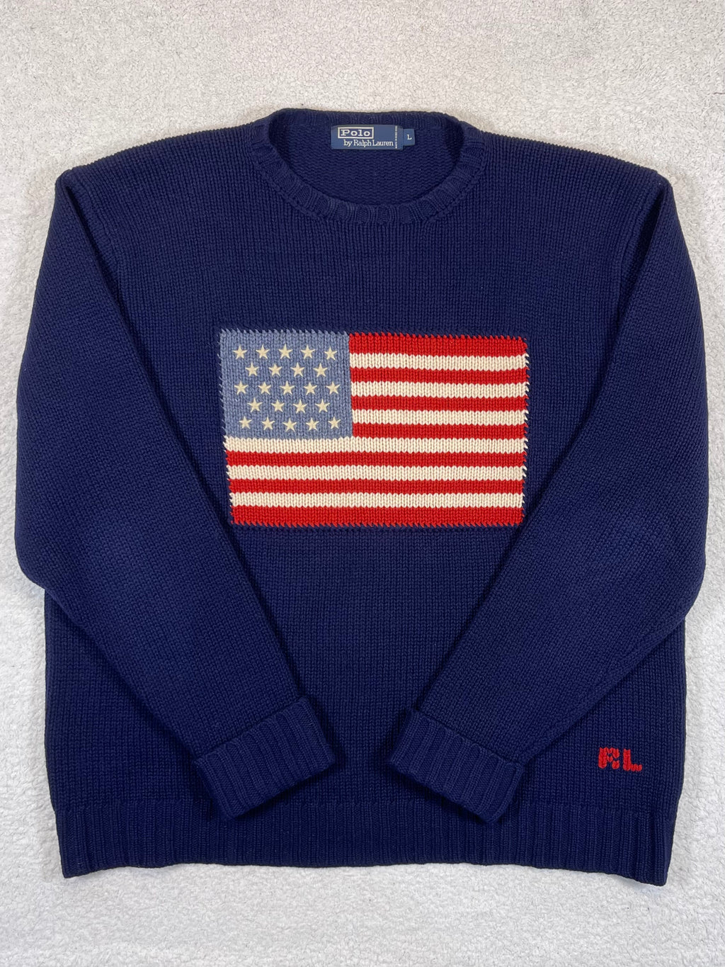 Polo Ralph Lauren Iconic American Flag Wool Sweater