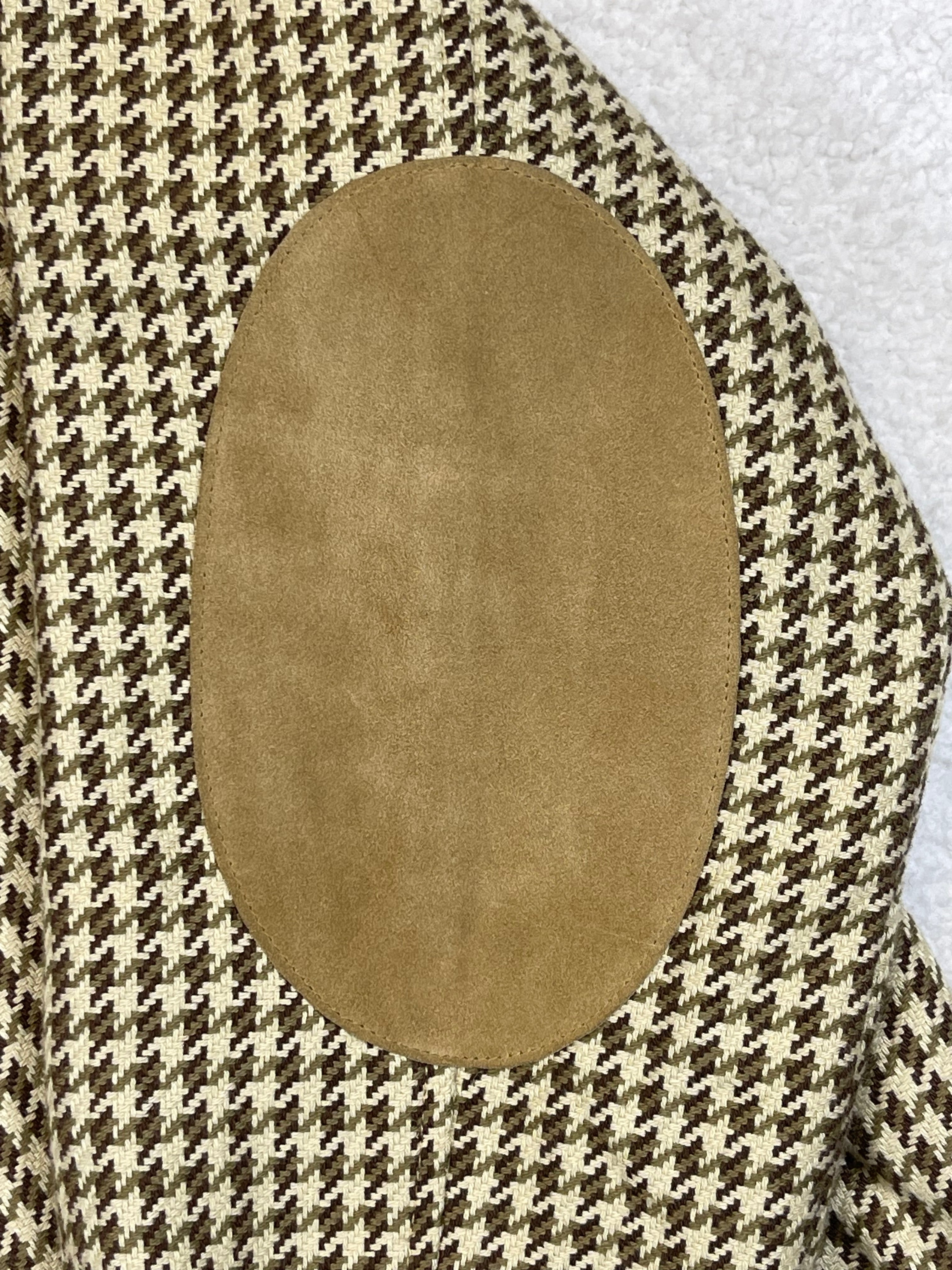 Polo Golf Ralph Lauren Houndstooth Linen Blend Jacket (Vintage)