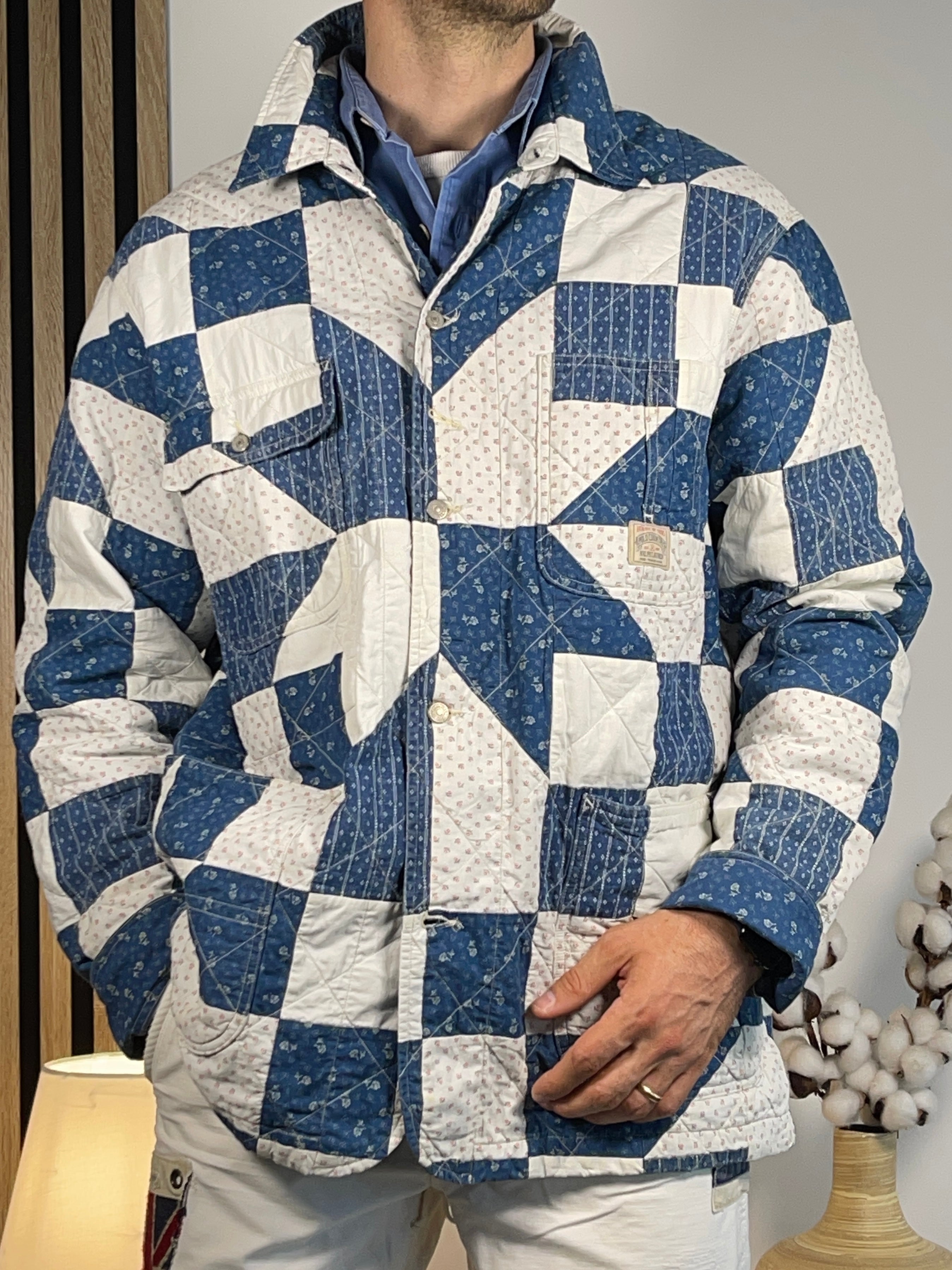 シャツ POLO Ralph Lauren Patchwork Shirt Jacket Polo Country Ralph Lauren Cotton & Linen Patchwork Shirt Jacket