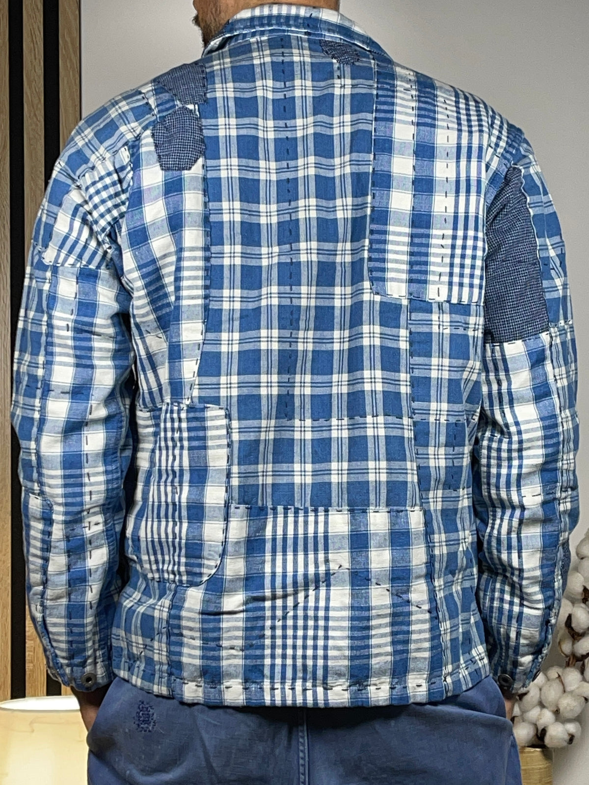 🧵 Polo by Ralph Lauren x Oak Bluffs Limited-Edition Indigo Patchwork Overshirt S