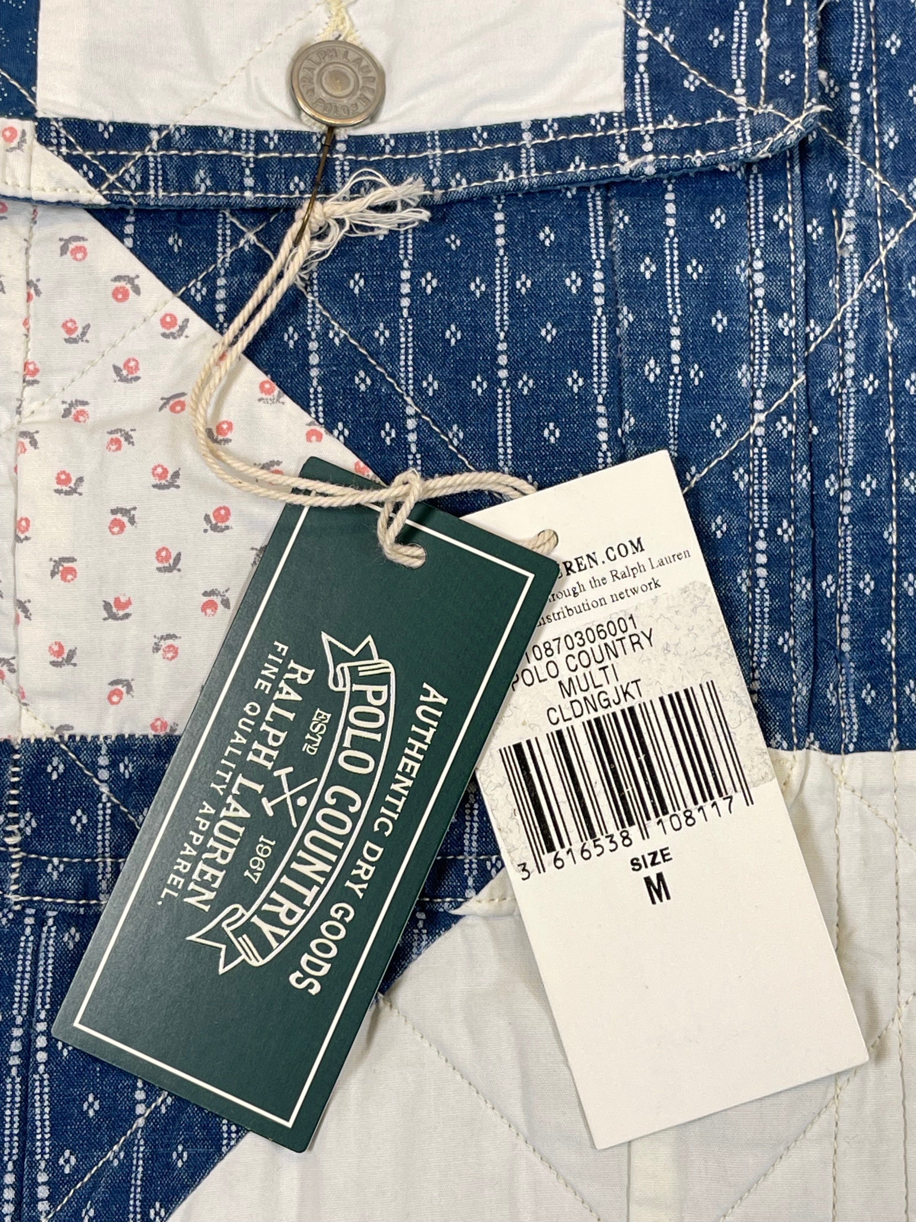 Polo Country Ralph Lauren Patchwork Cotton &amp; Linen Overshirt Jacket (2022)
