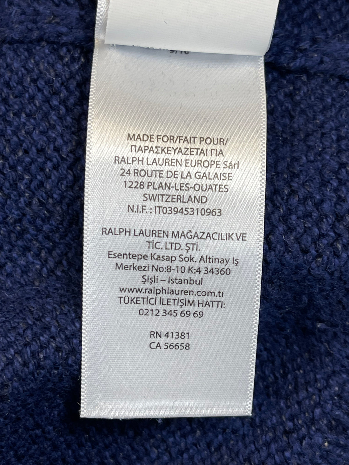 Polo Ralph Lauren Polo Bear CP RL-93 Cotton & Linen Sweater M