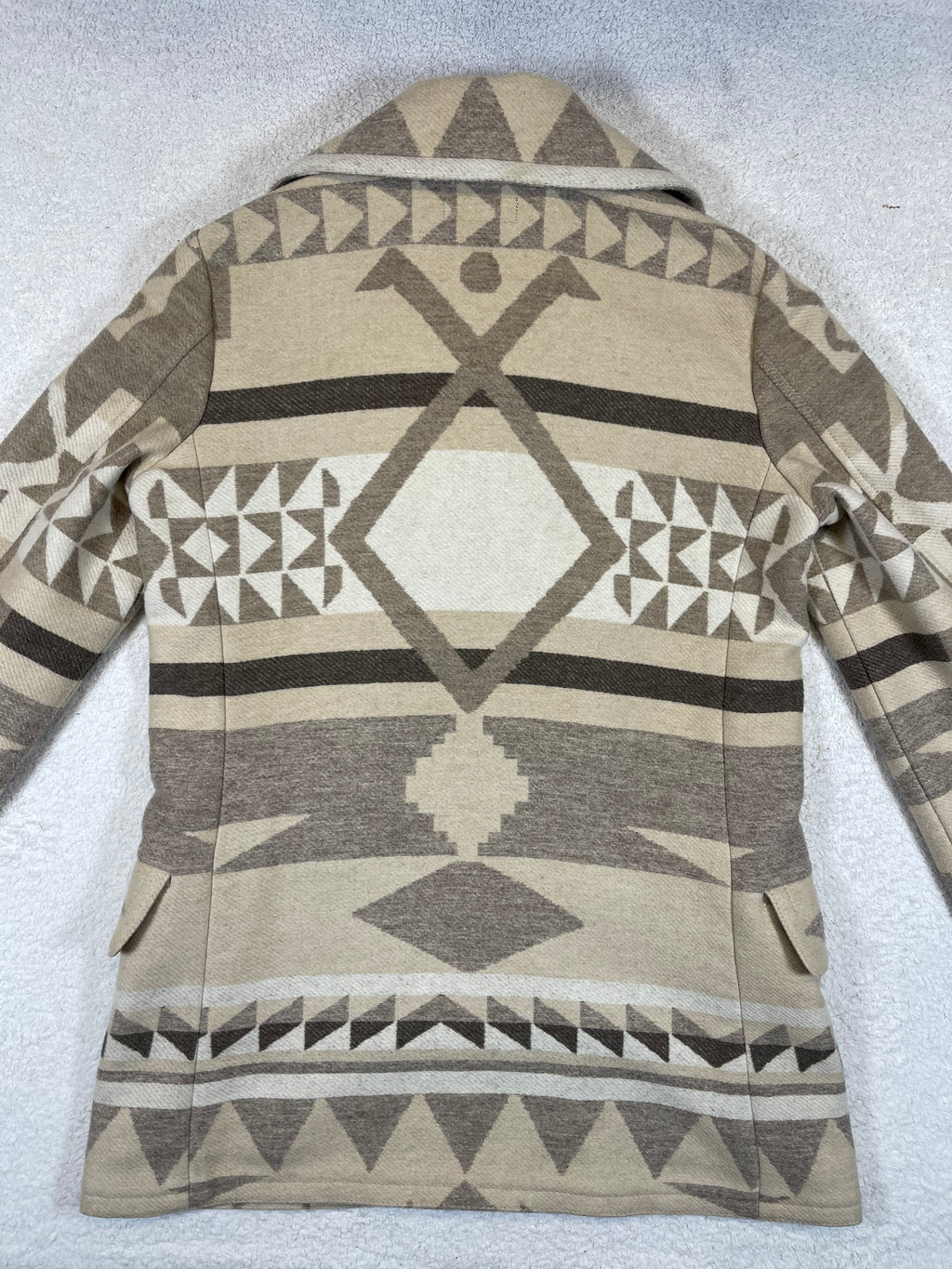 Polo Ralph Lauren Geometric Wool-Blend Peacoat
