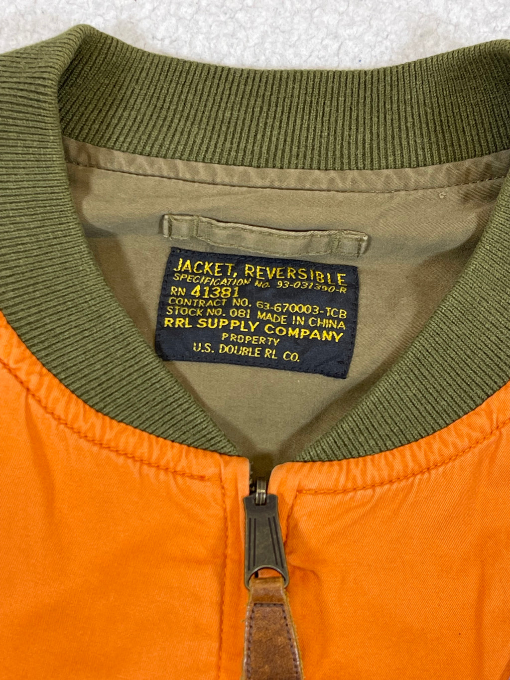 Veste réversible en sergé Ralph Lauren Double RL RRL
