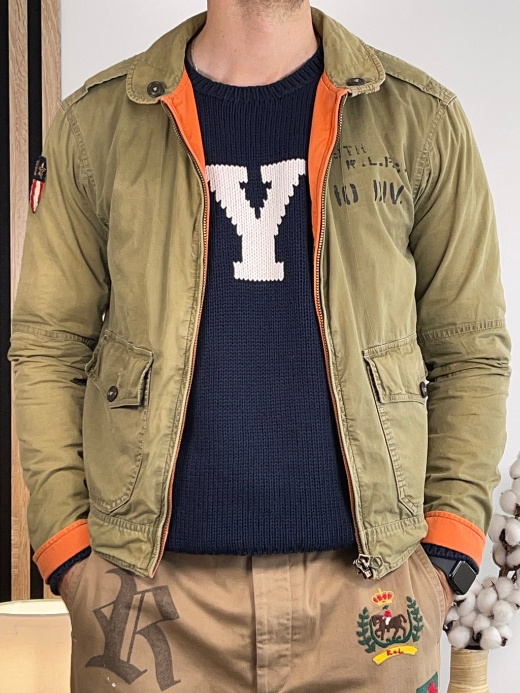 Polo Ralph Lauren & Co. Vintage Reversible Cotton Twill Field Jacket