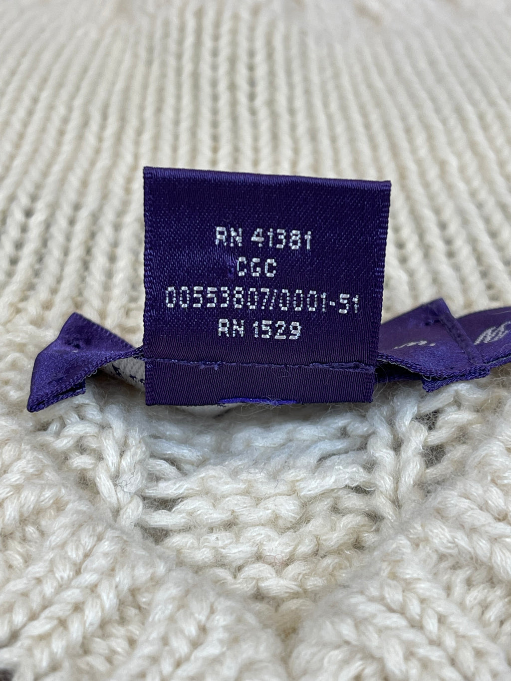Ralph Lauren Purple Label Linen & Cashmere Cricket Sweater (Vintage 2000s)