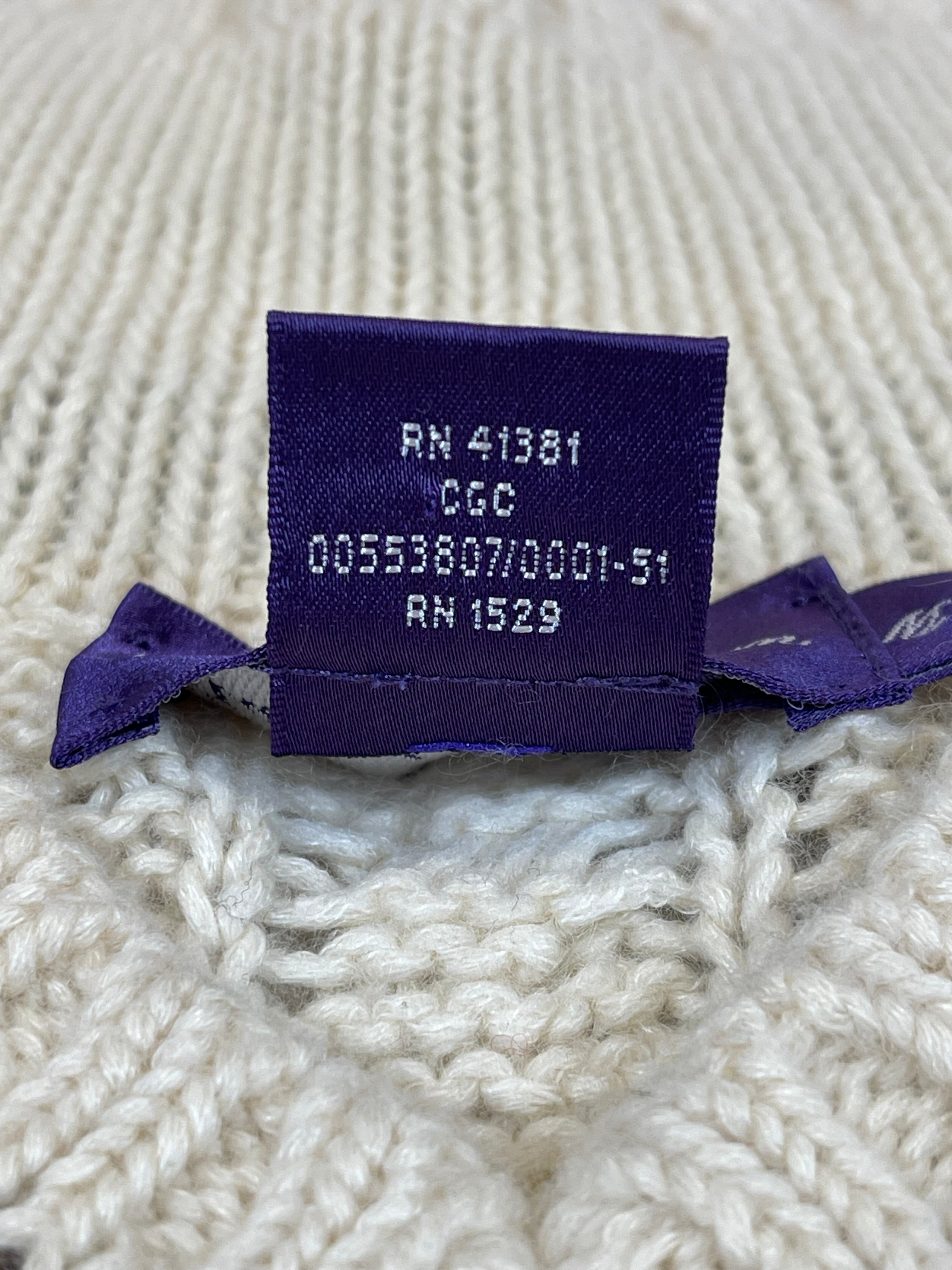 Ralph Lauren Purple Label Linen & Cashmere Cricket Sweater (Vintage 2000s)