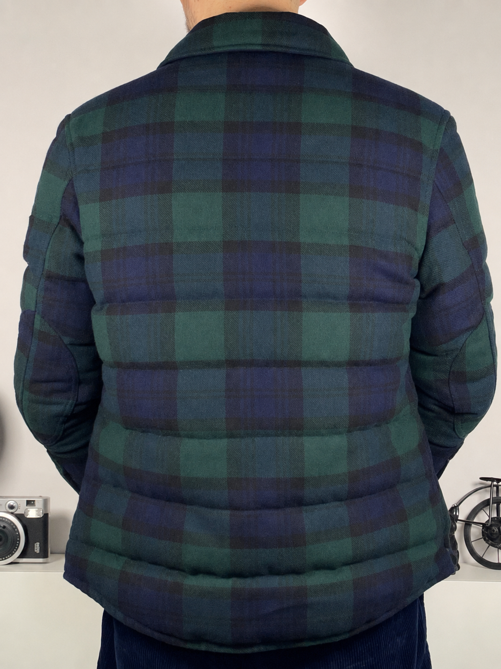 Polo Ralph Lauren Quilted Wool Blend Plaid Jacket (2022)
