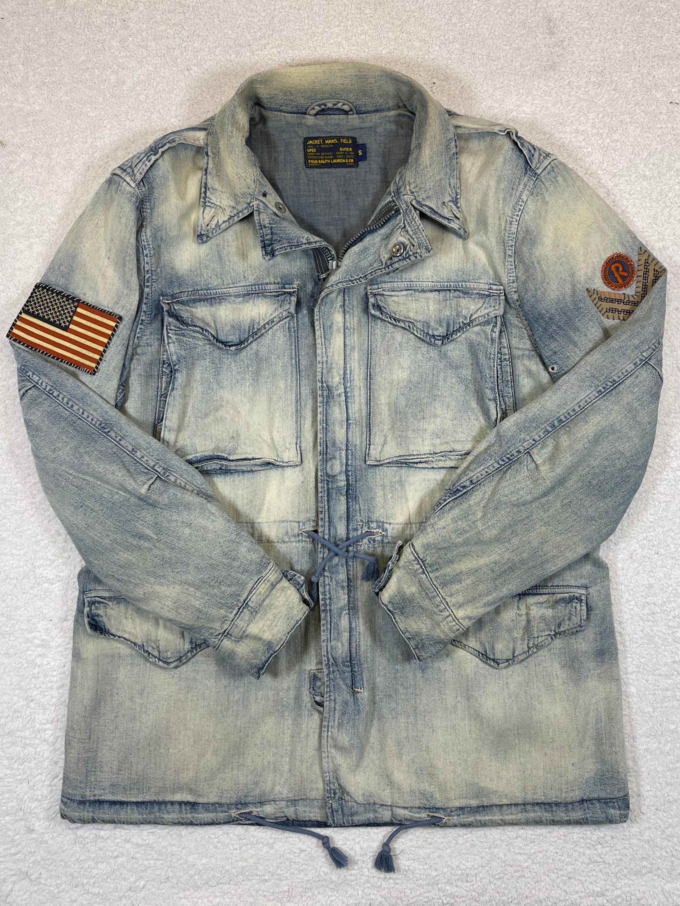 Polo Ralph Lauren & Co. Distressed Denim Field Jacket