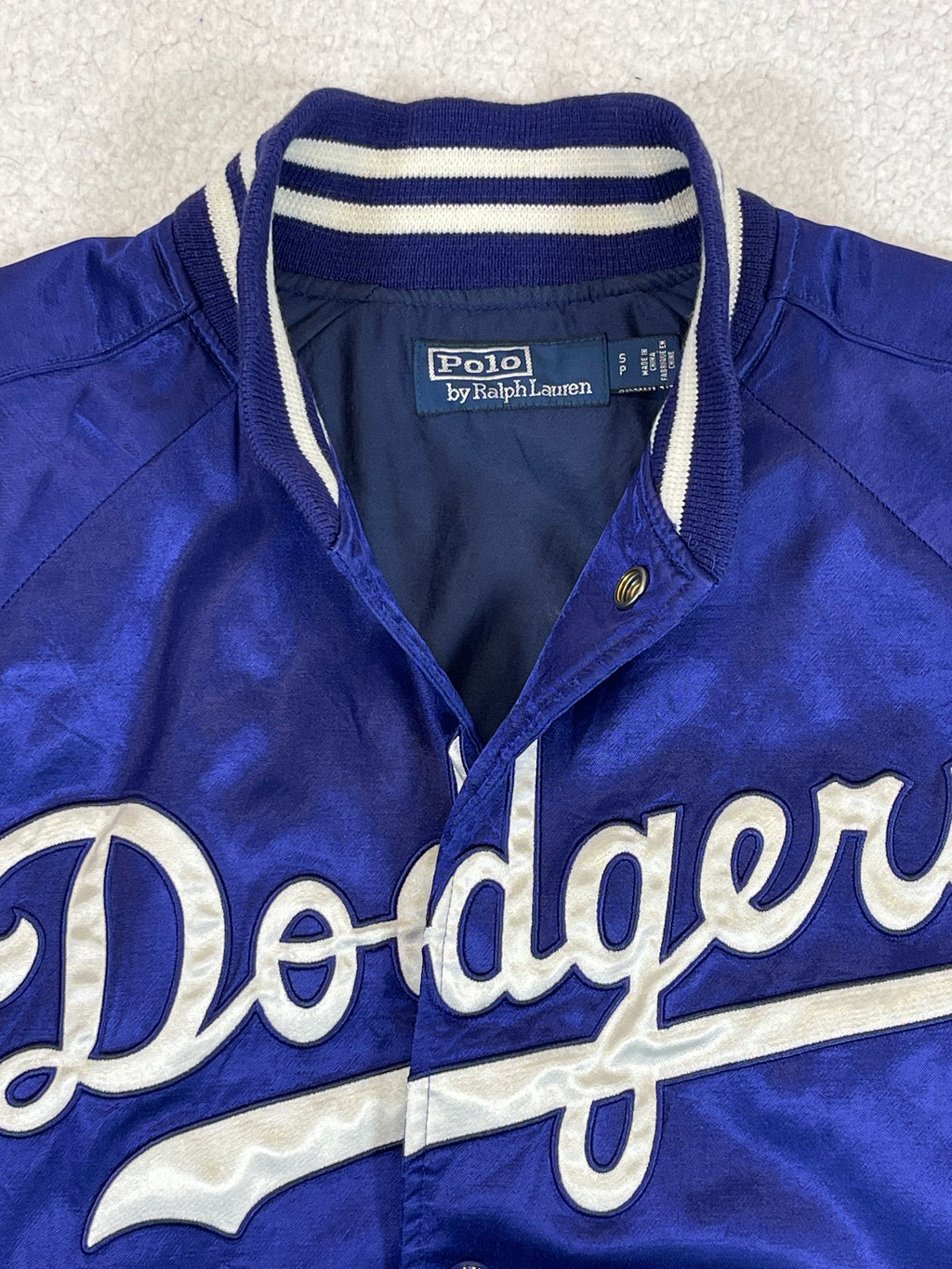 Polo Ralph Lauren x Los Angeles Dodgers Satin Varsity Jacket