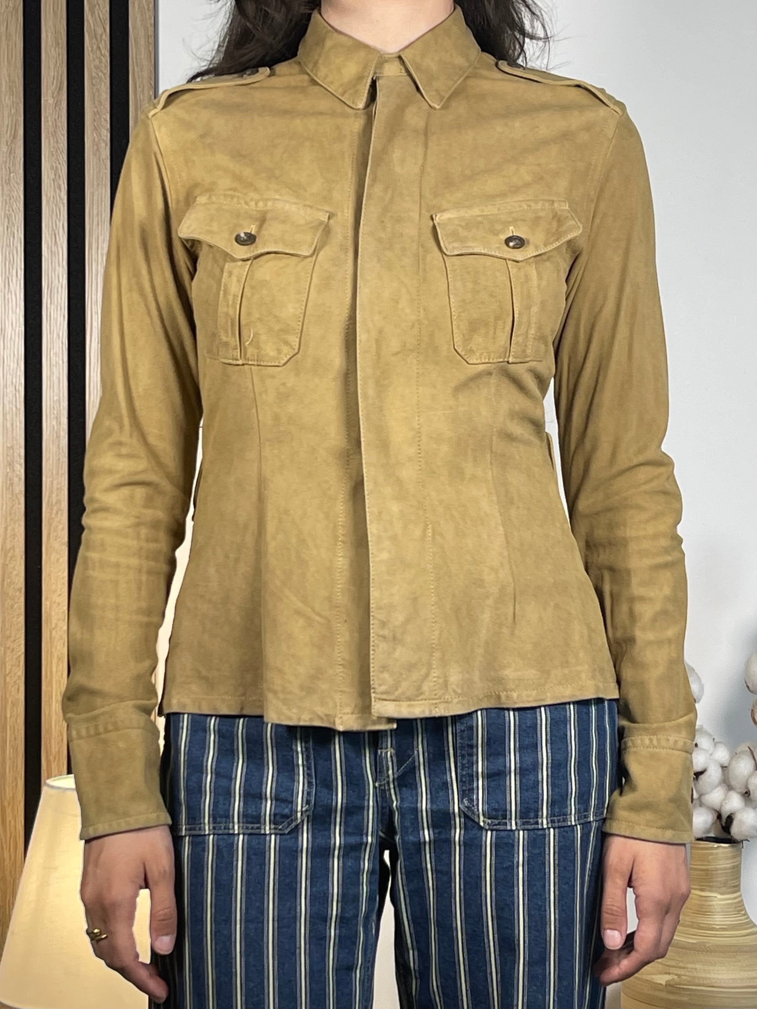 Ralph Lauren Military Suede Overshirt (Vintage)