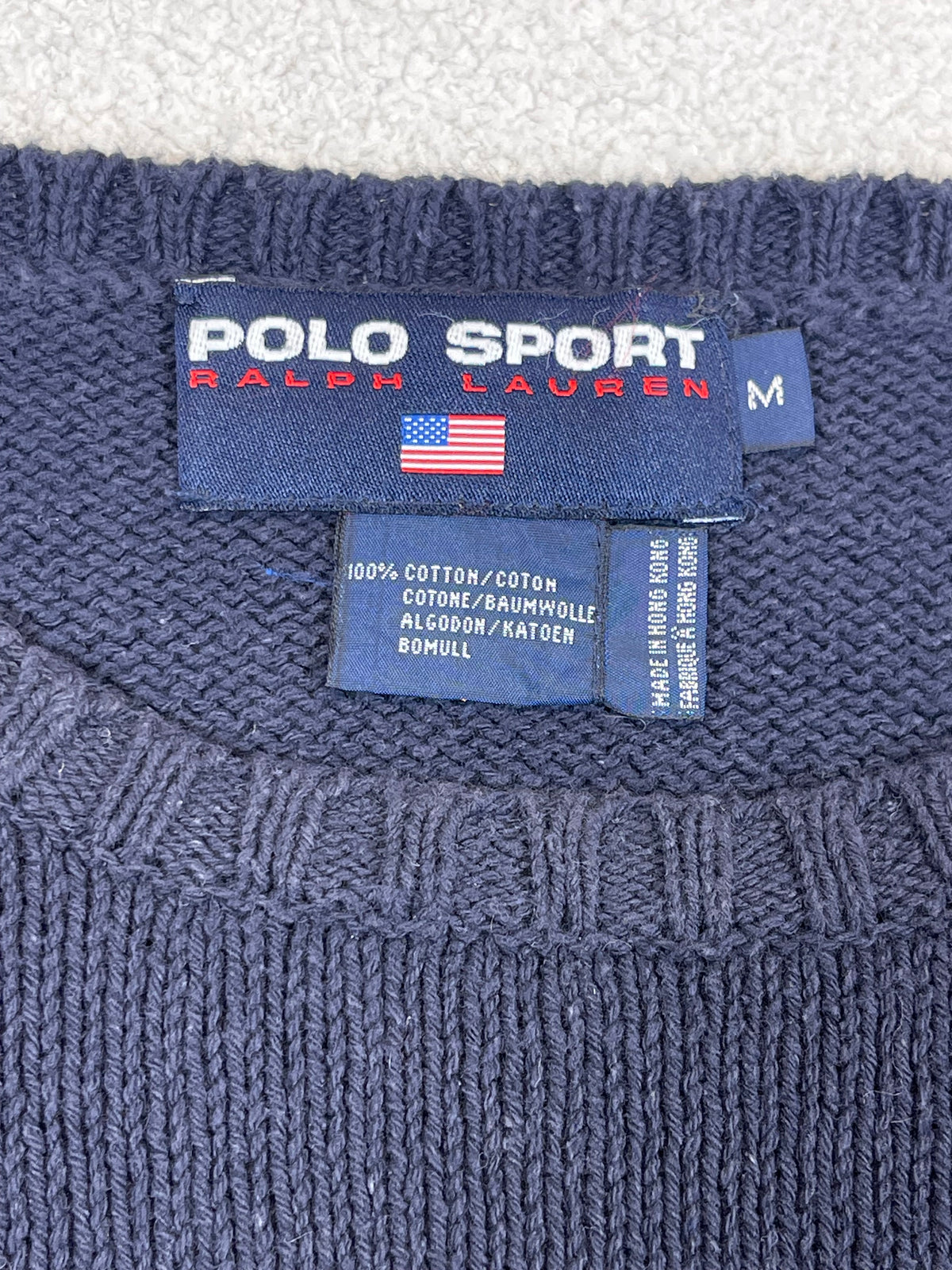 Ralph Lauren Polo Sport Vintage Polo Bear Cotton Sweater