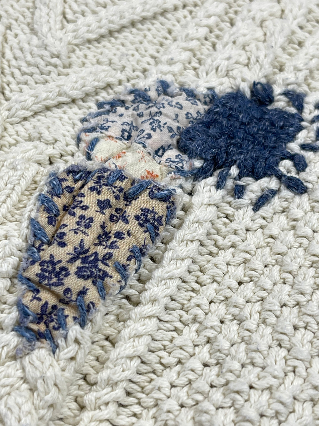 Polo Ralph Lauren Patchwork Aran-Knit Cardigan