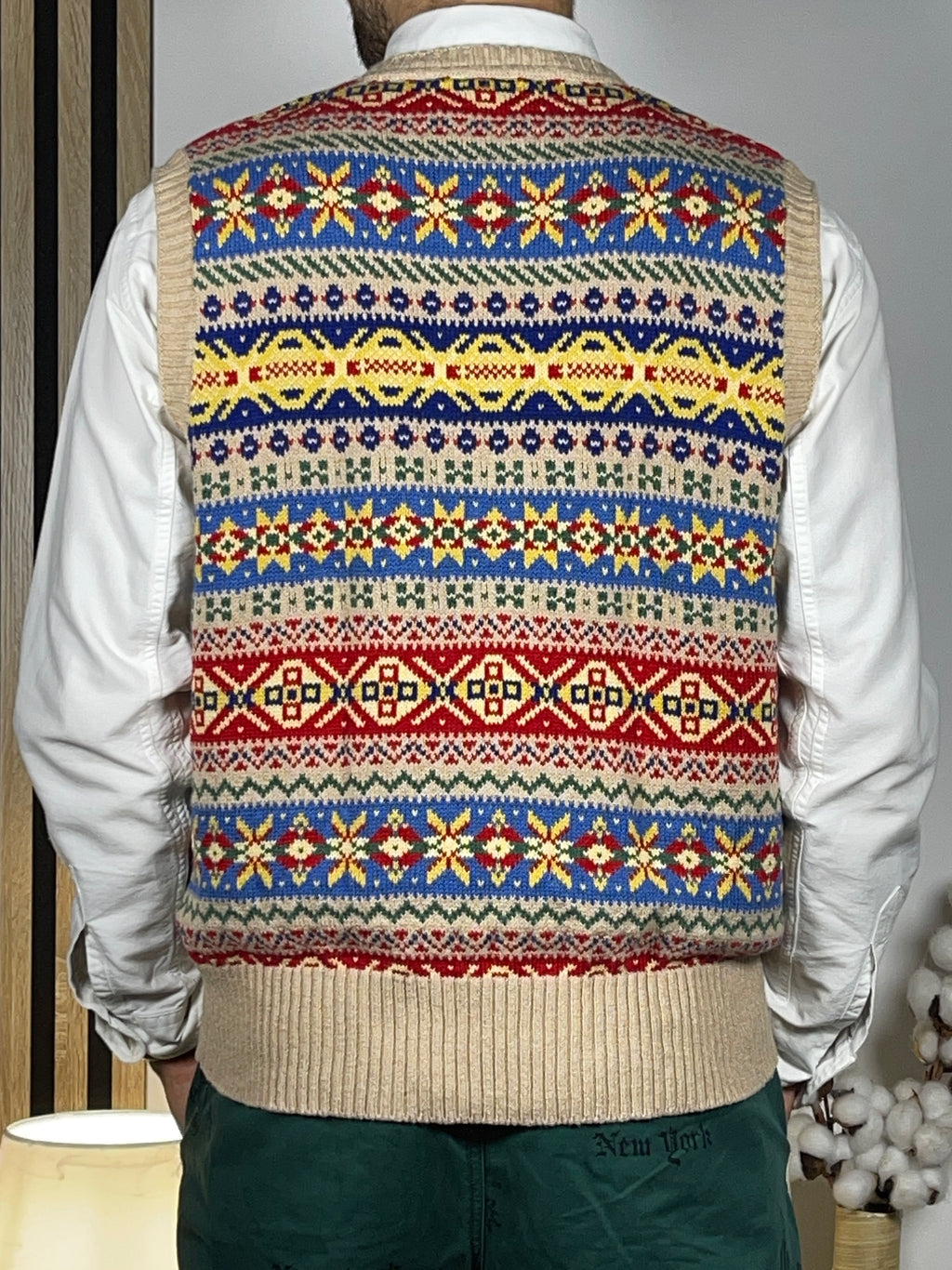Polo by Ralph Lauren Fair Isle Cotton & Cashmere Sweater Vest (2023)