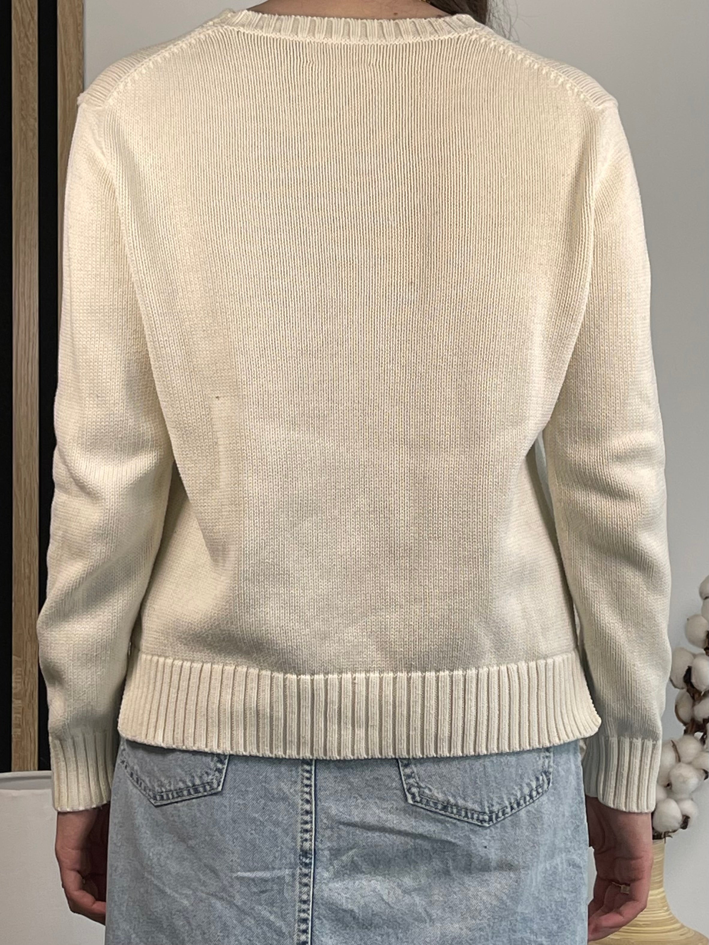 Polo Ralph Lauren Cowboy Polo Bear Cotton Sweater
