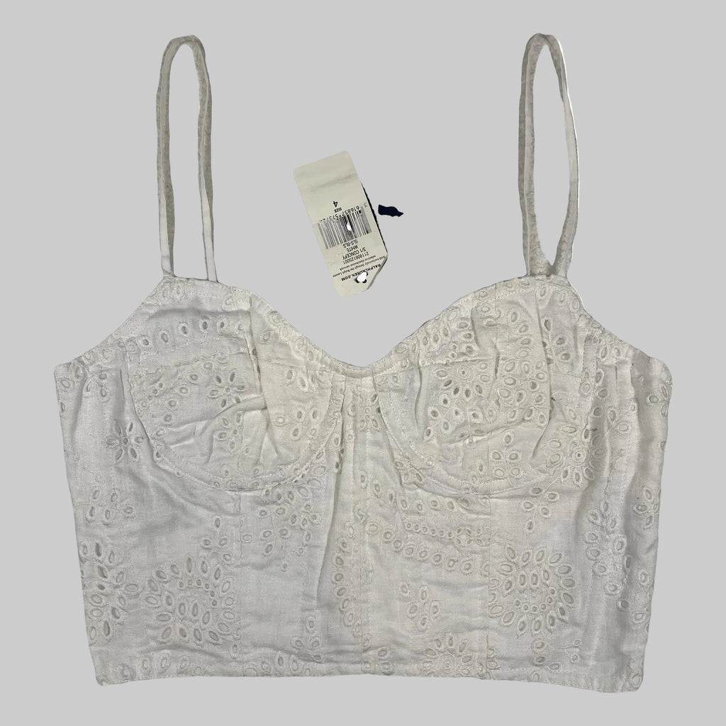 Polo Ralph Lauren besticktes Leinenbustier