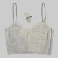 Polo Ralph Lauren besticktes Leinenbustier