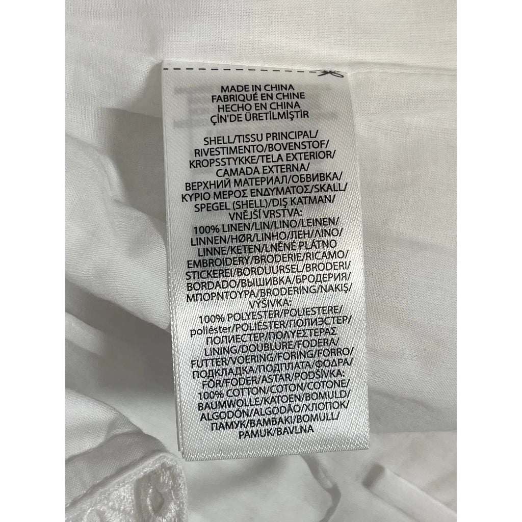 Polo Ralph Lauren besticktes Leinenbustier
