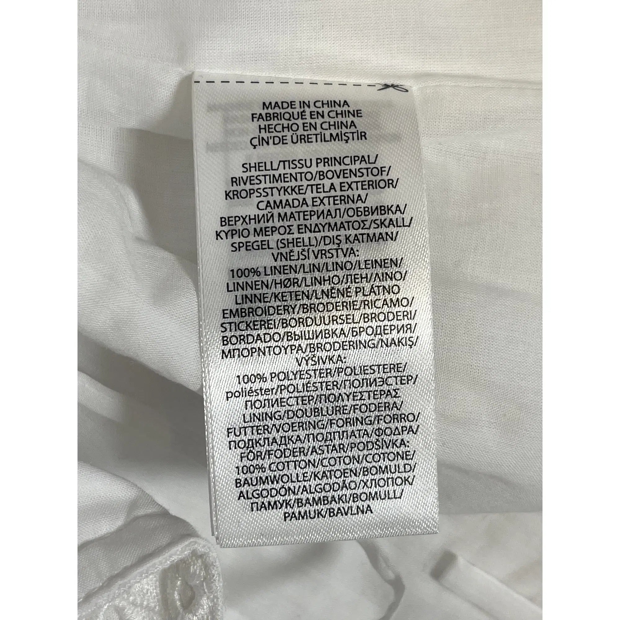 Polo Ralph Lauren besticktes Leinenbustier