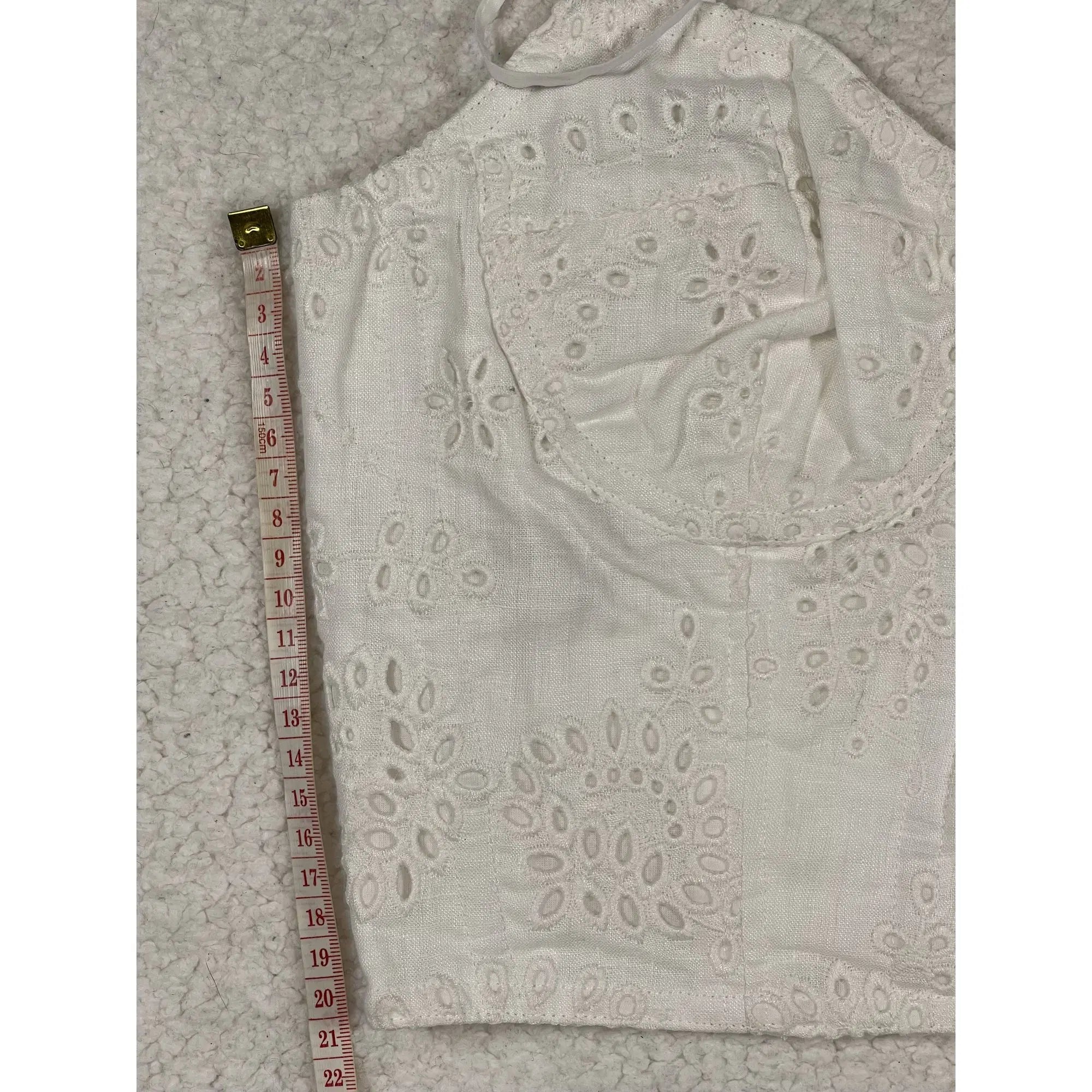 Polo Ralph Lauren besticktes Leinenbustier