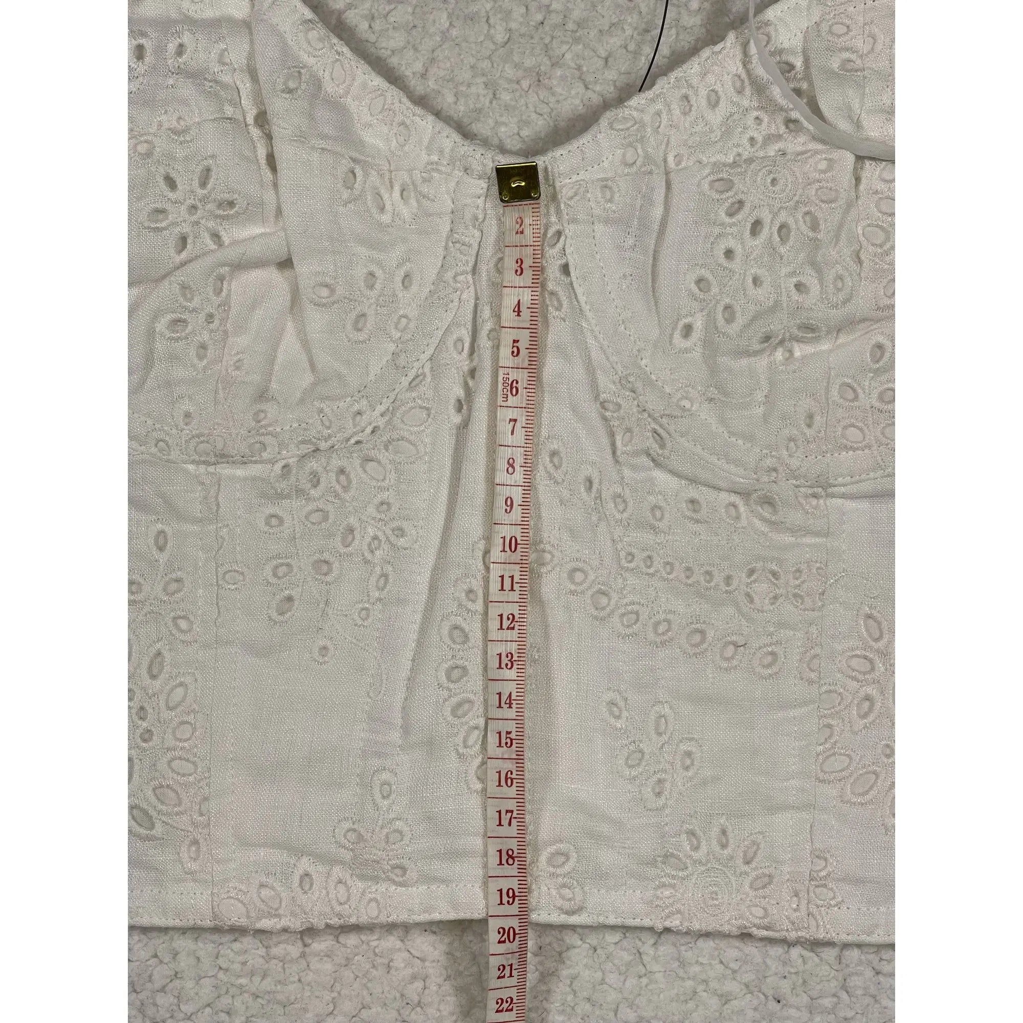 Polo Ralph Lauren besticktes Leinenbustier