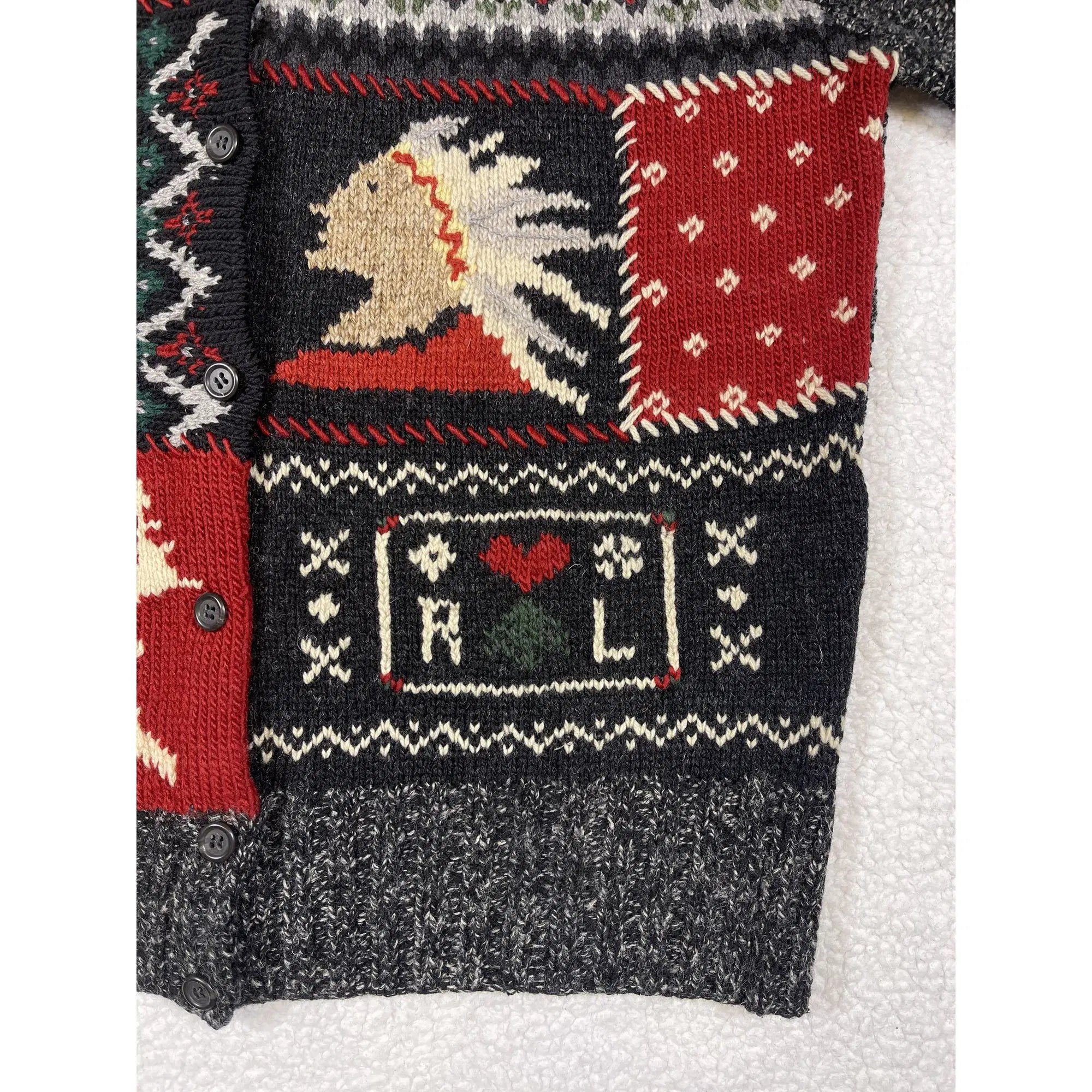 Polo Sportswoman Ralph Lauren Patchwork Cardigan (Vintage 90s)