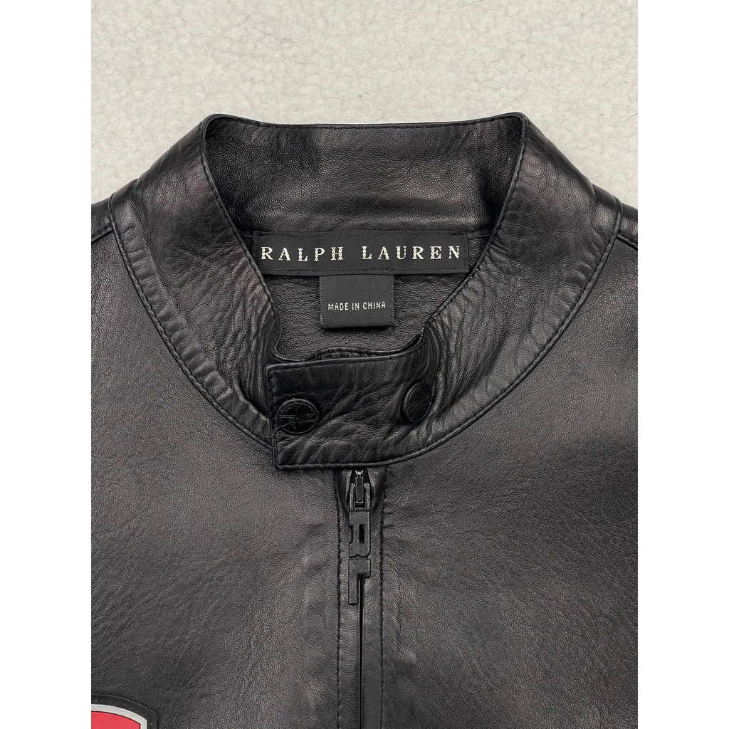 Veste Café Racer Ralph Lauren Black Label en Agneau (Vintage)