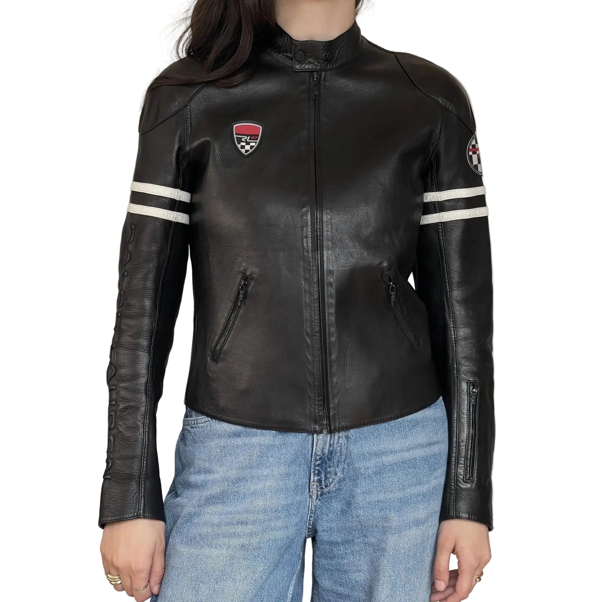 Veste Café Racer Ralph Lauren Black Label en Agneau (Vintage)