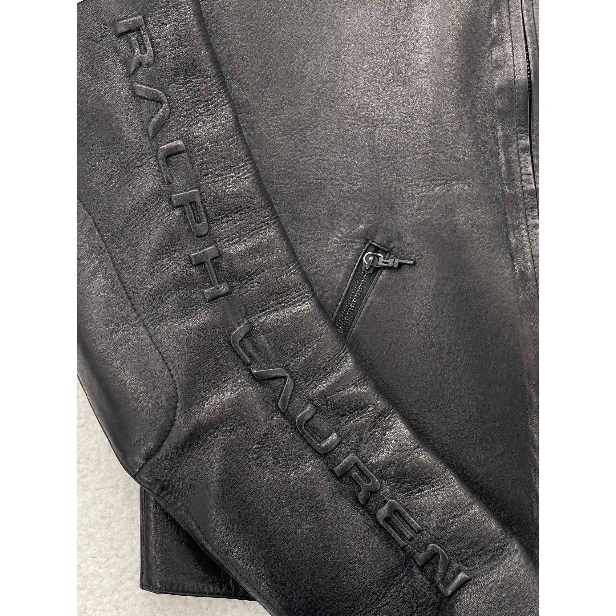 Veste Café Racer Ralph Lauren Black Label en Agneau (Vintage)