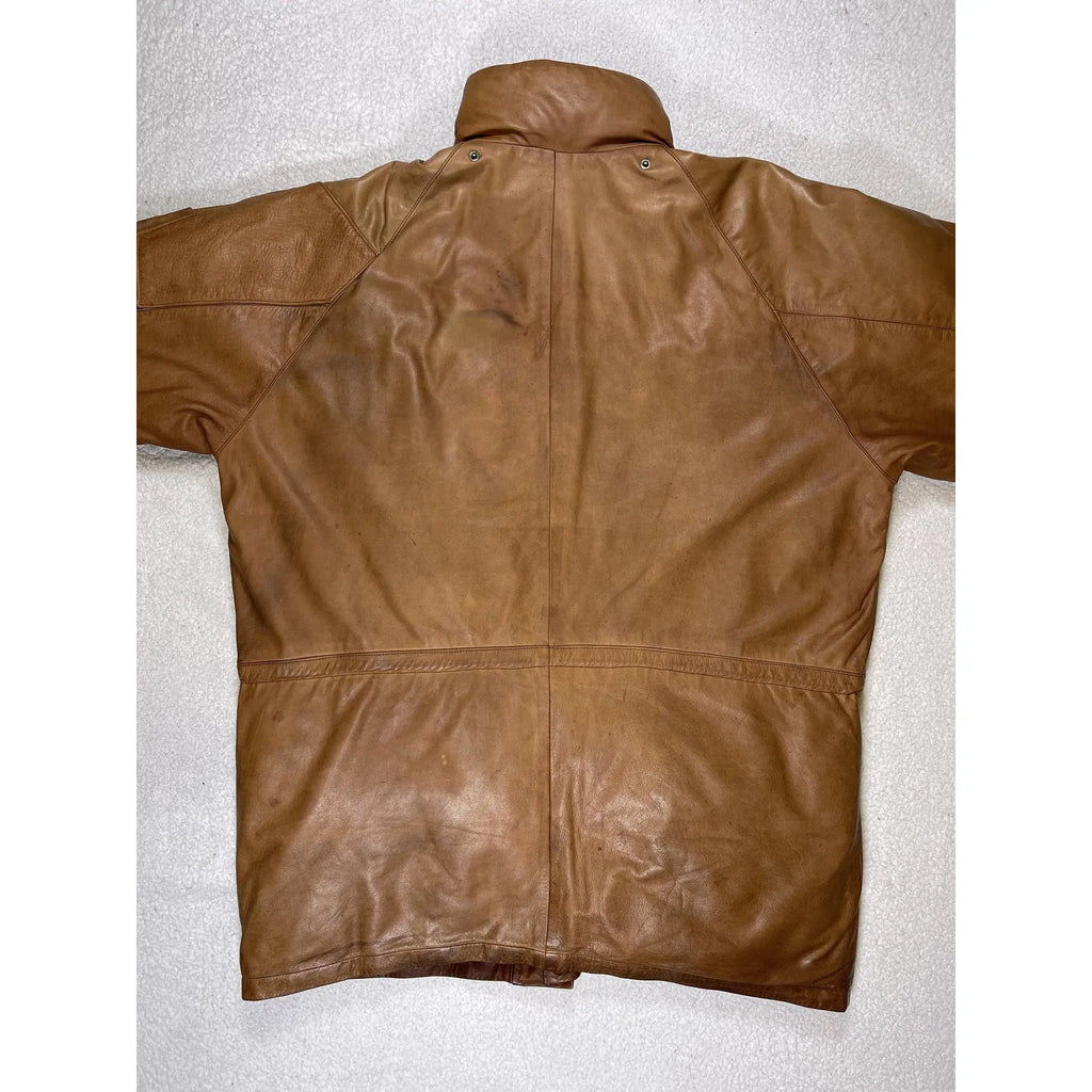 Polo Ski Ralph Lauren Leather Down Jacket (Vintage 90s)