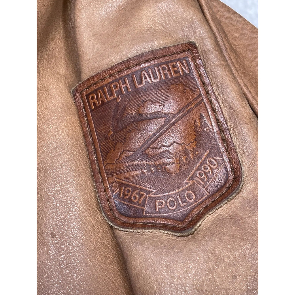 Polo Ski Ralph Lauren Leather Down Jacket (Vintage 90s)