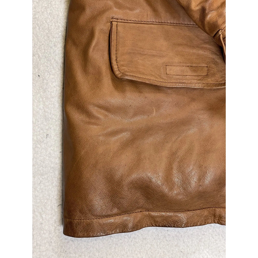 Polo Ski Ralph Lauren Leather Down Jacket (Vintage 90s)