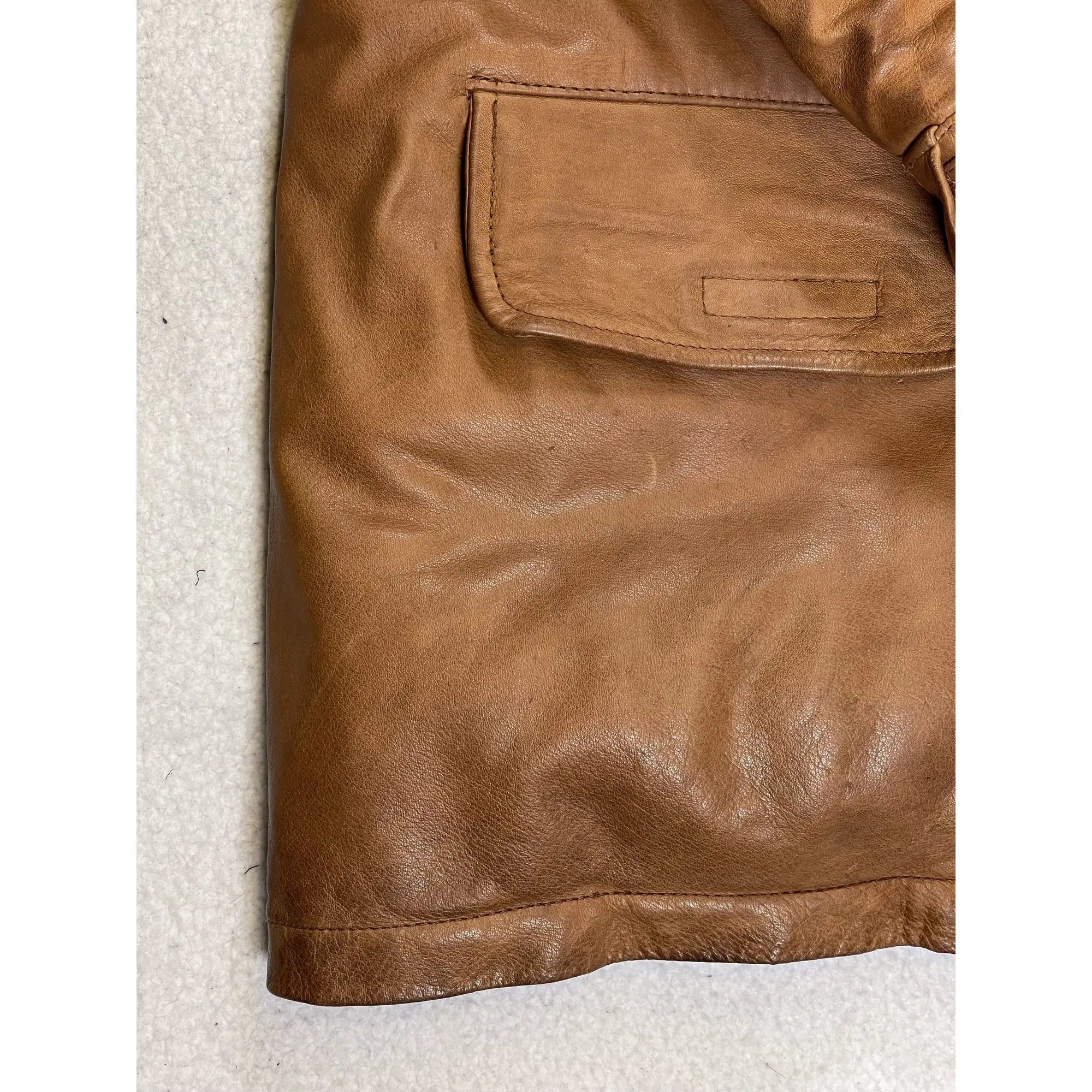 Polo Ski Ralph Lauren Leather Down Jacket (Vintage 90s)